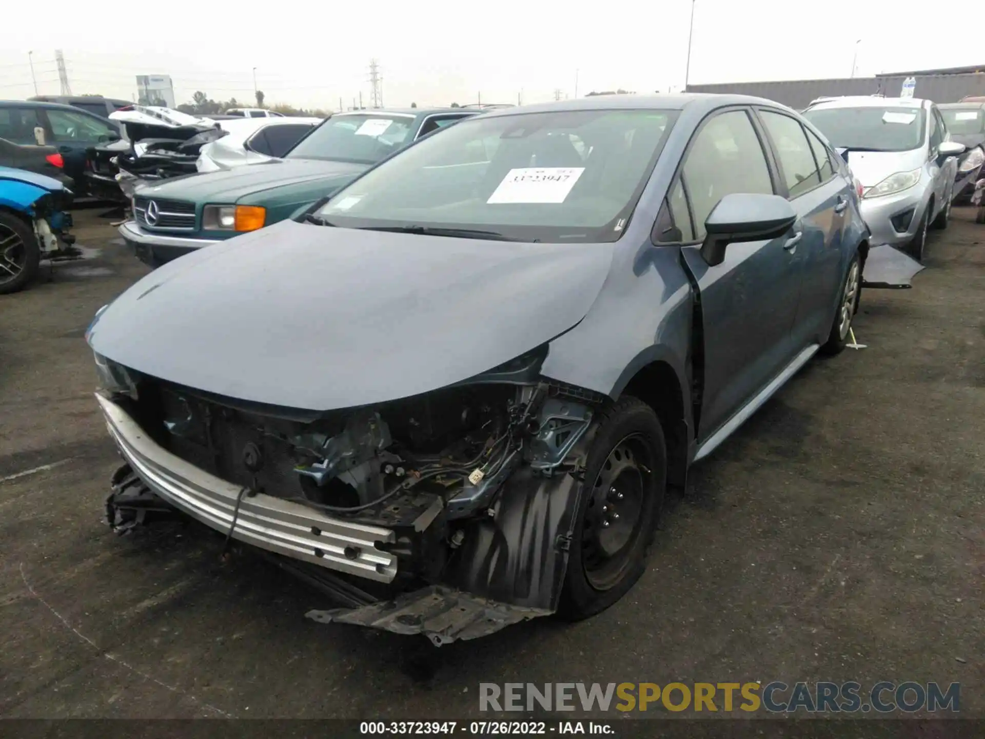 2 Photograph of a damaged car JTDEPRAE2LJ081002 TOYOTA COROLLA 2020