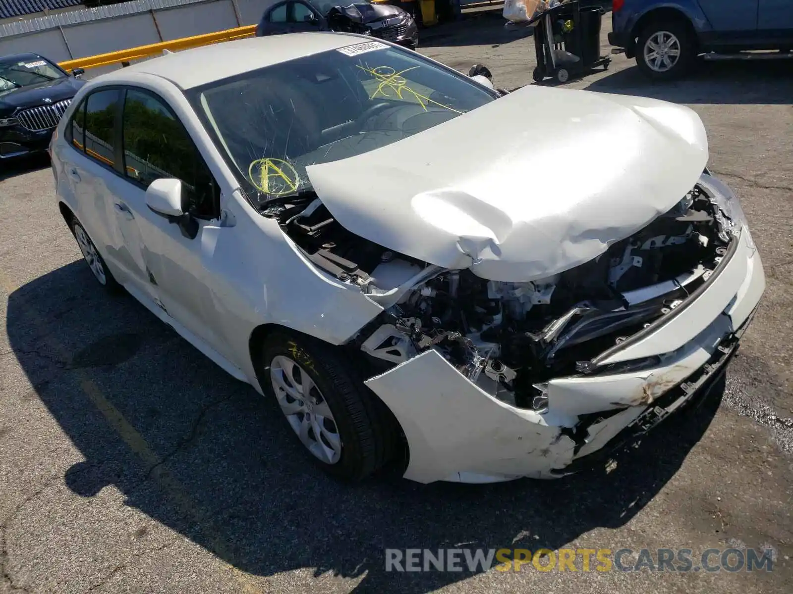 1 Photograph of a damaged car JTDEPRAE2LJ081100 TOYOTA COROLLA 2020