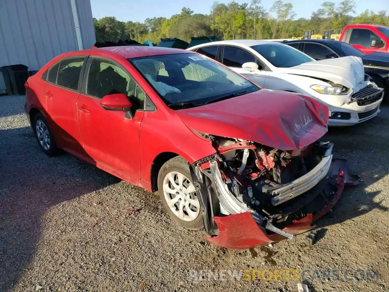 1 Photograph of a damaged car JTDEPRAE2LJ081727 TOYOTA COROLLA 2020