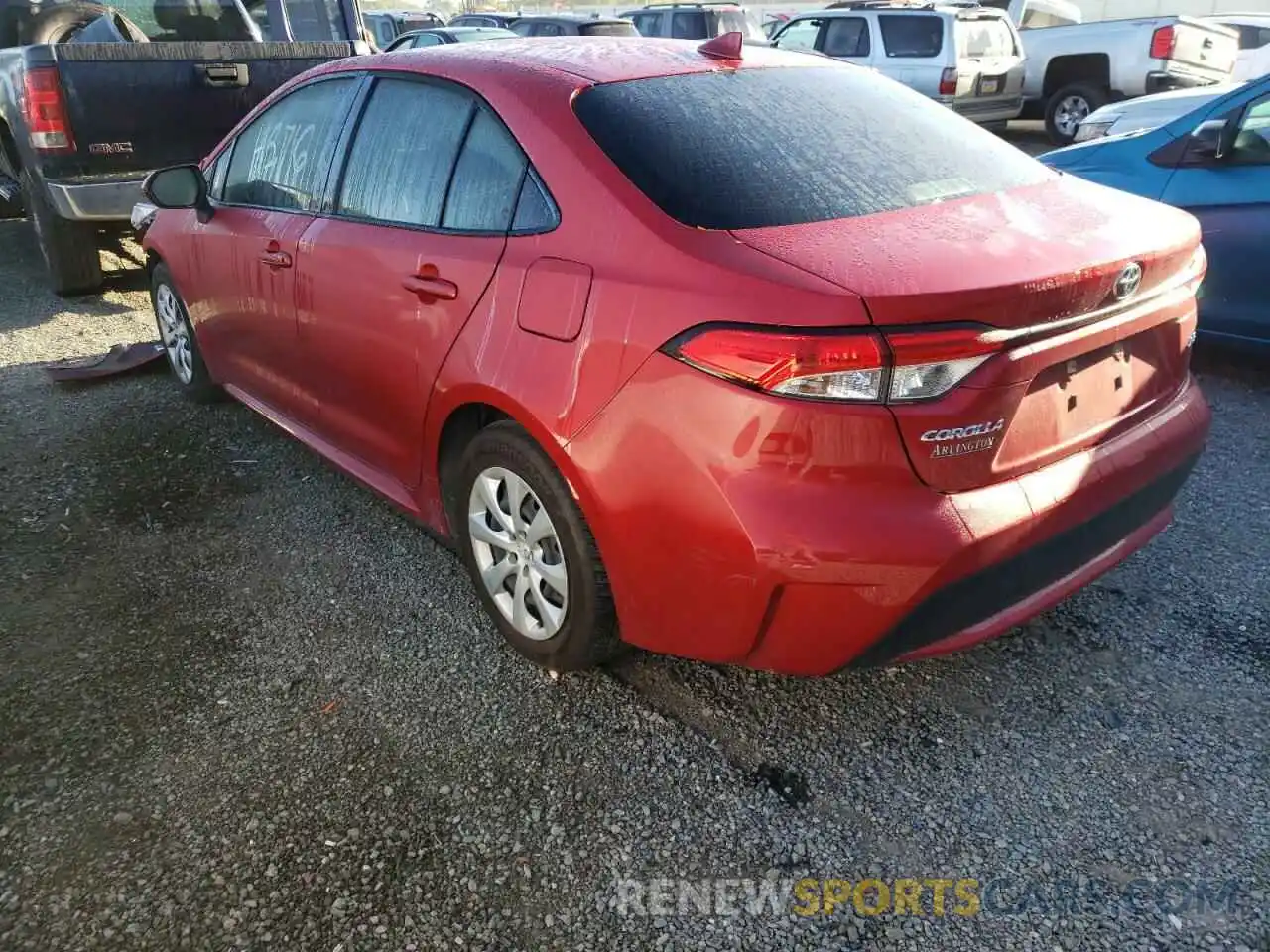 3 Photograph of a damaged car JTDEPRAE2LJ081727 TOYOTA COROLLA 2020