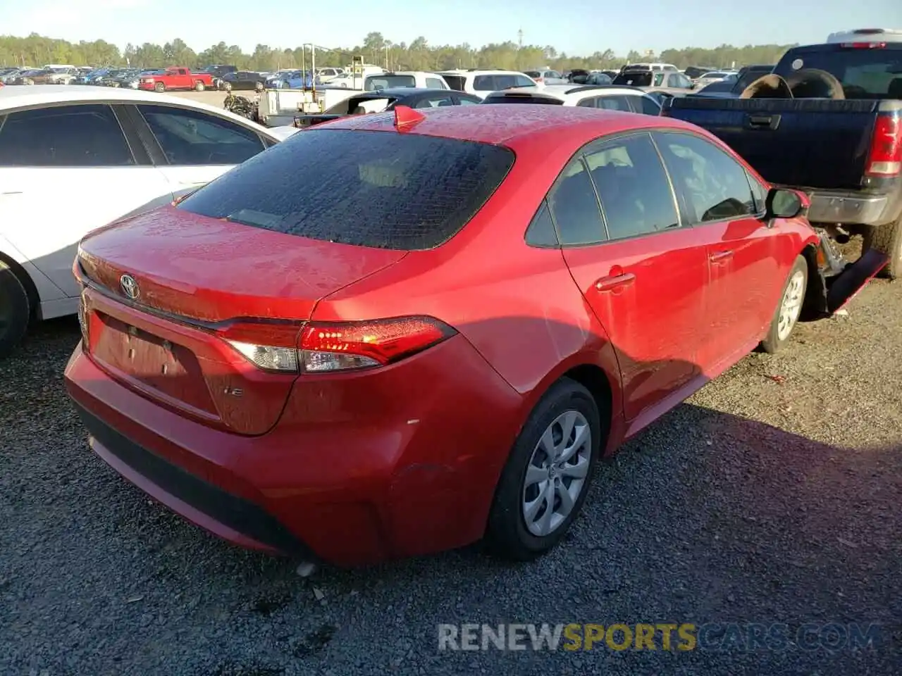 4 Photograph of a damaged car JTDEPRAE2LJ081727 TOYOTA COROLLA 2020