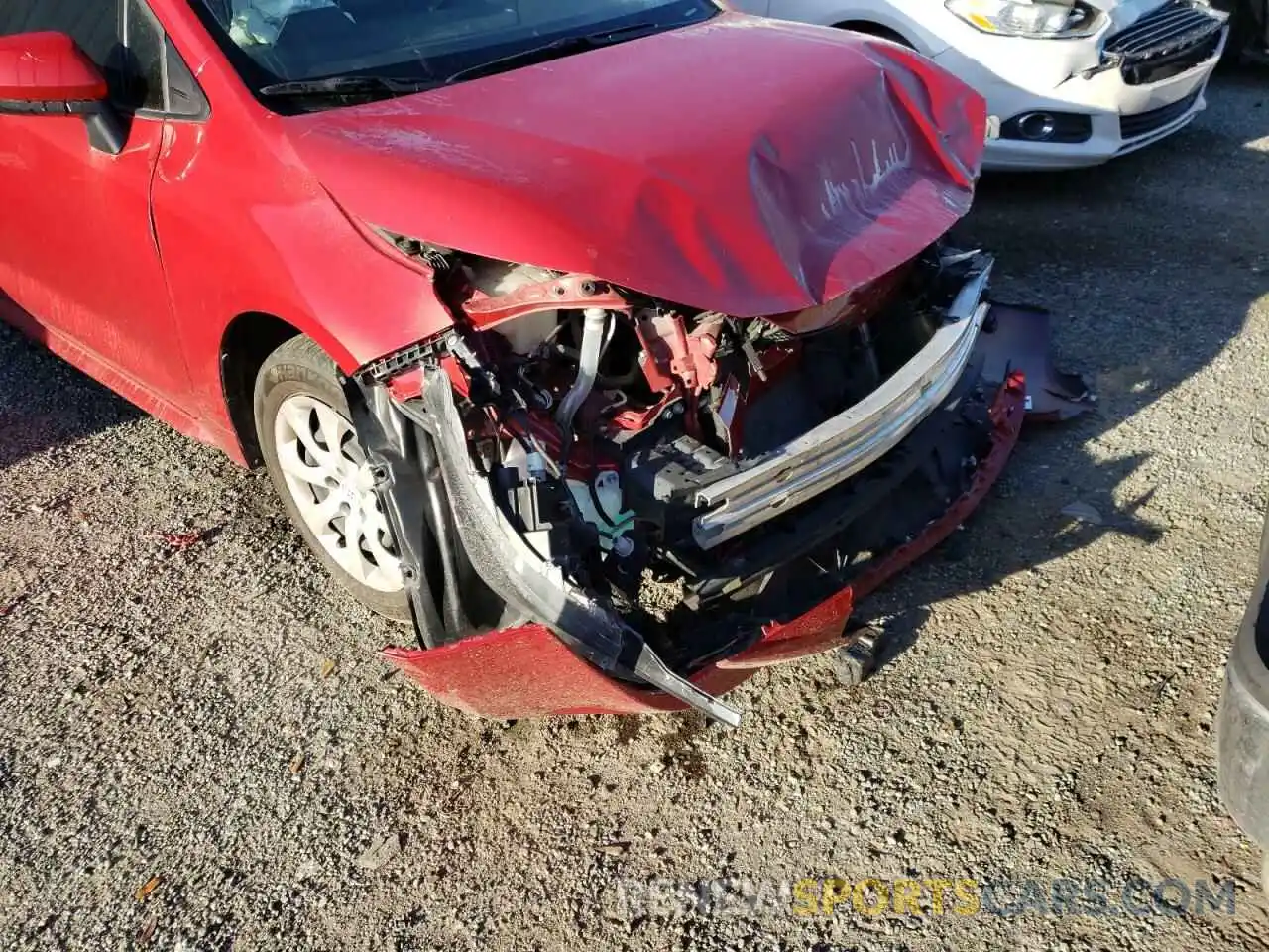 9 Photograph of a damaged car JTDEPRAE2LJ081727 TOYOTA COROLLA 2020