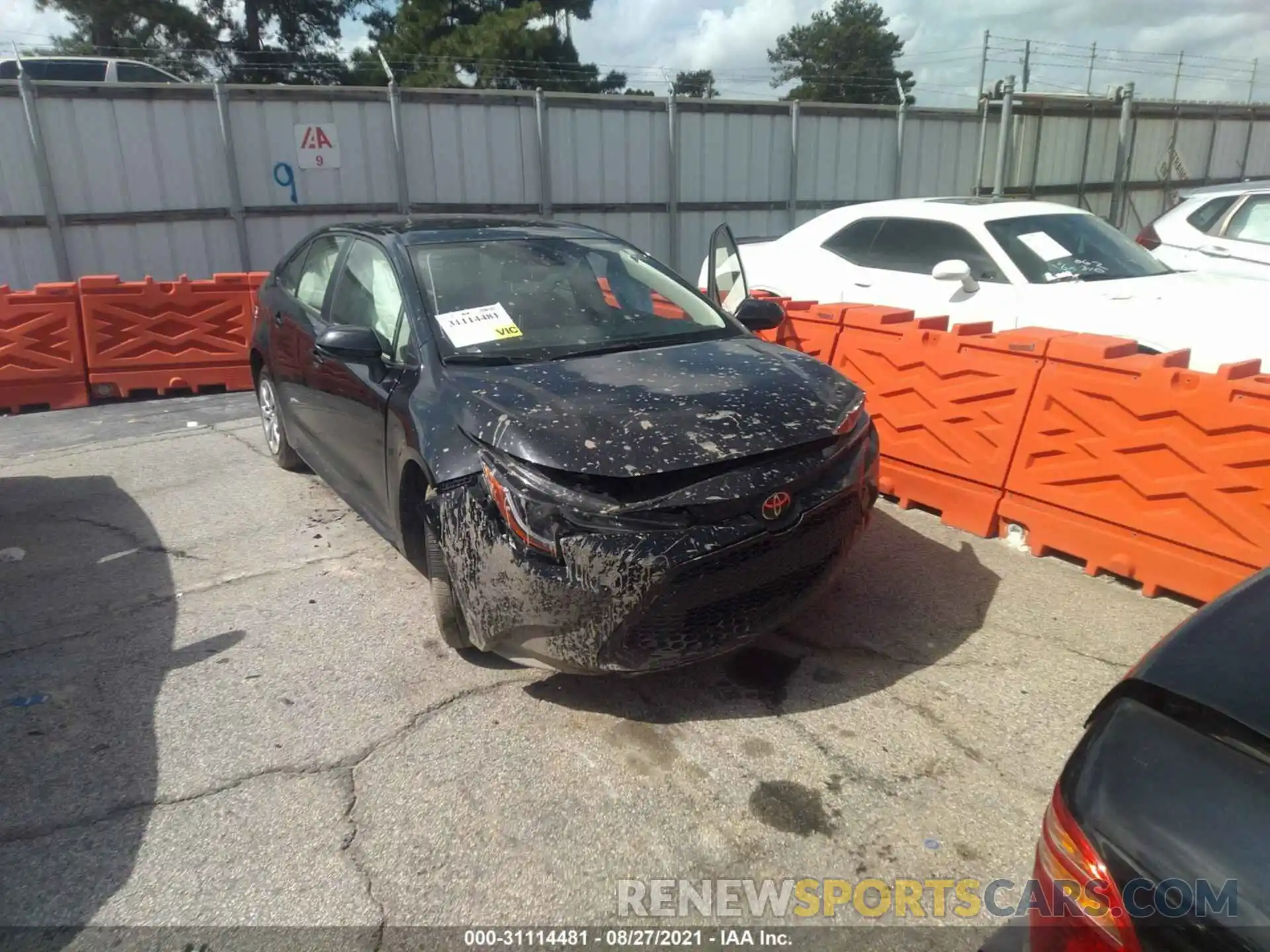 1 Photograph of a damaged car JTDEPRAE2LJ081761 TOYOTA COROLLA 2020