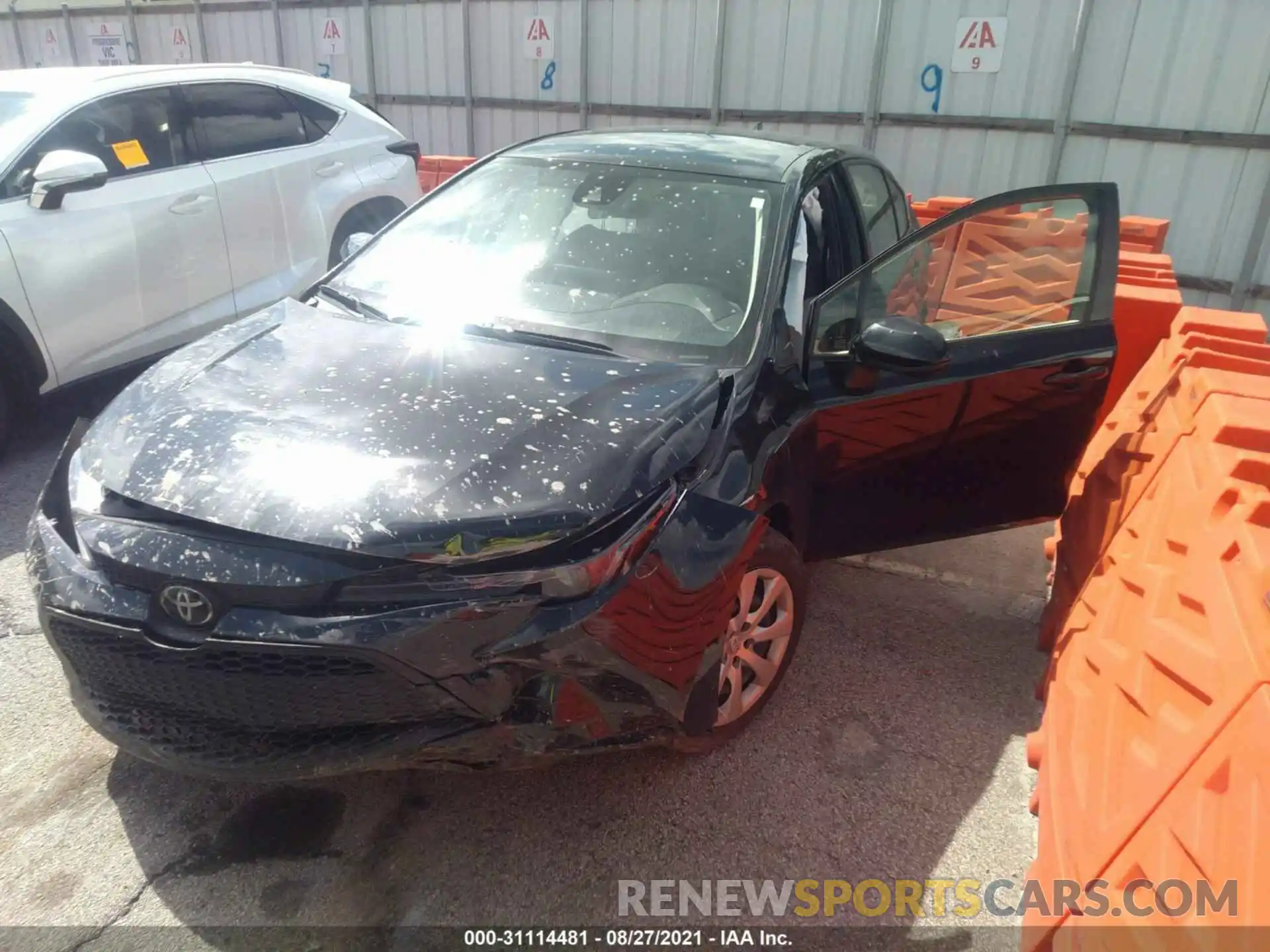 2 Photograph of a damaged car JTDEPRAE2LJ081761 TOYOTA COROLLA 2020