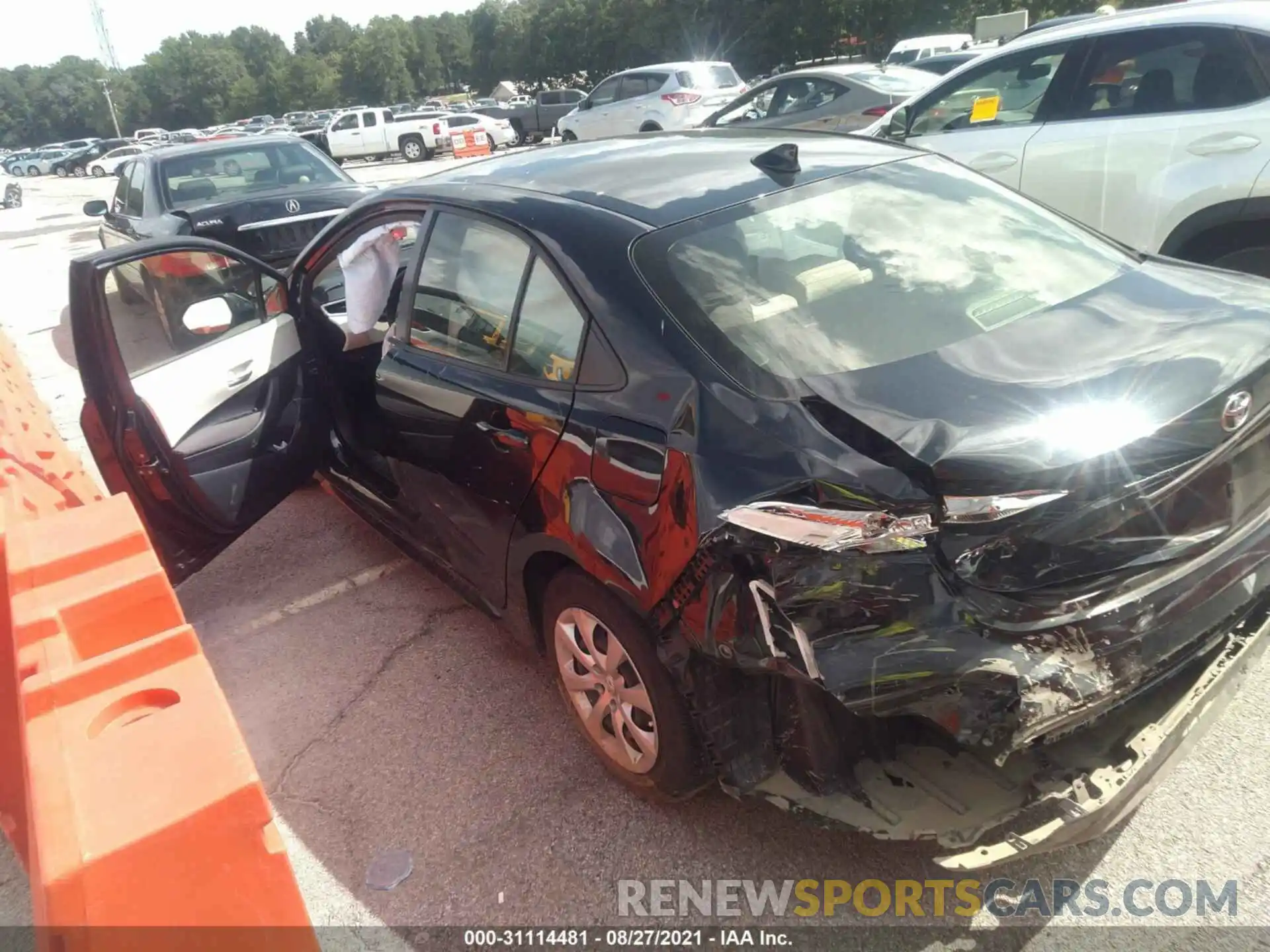 3 Photograph of a damaged car JTDEPRAE2LJ081761 TOYOTA COROLLA 2020