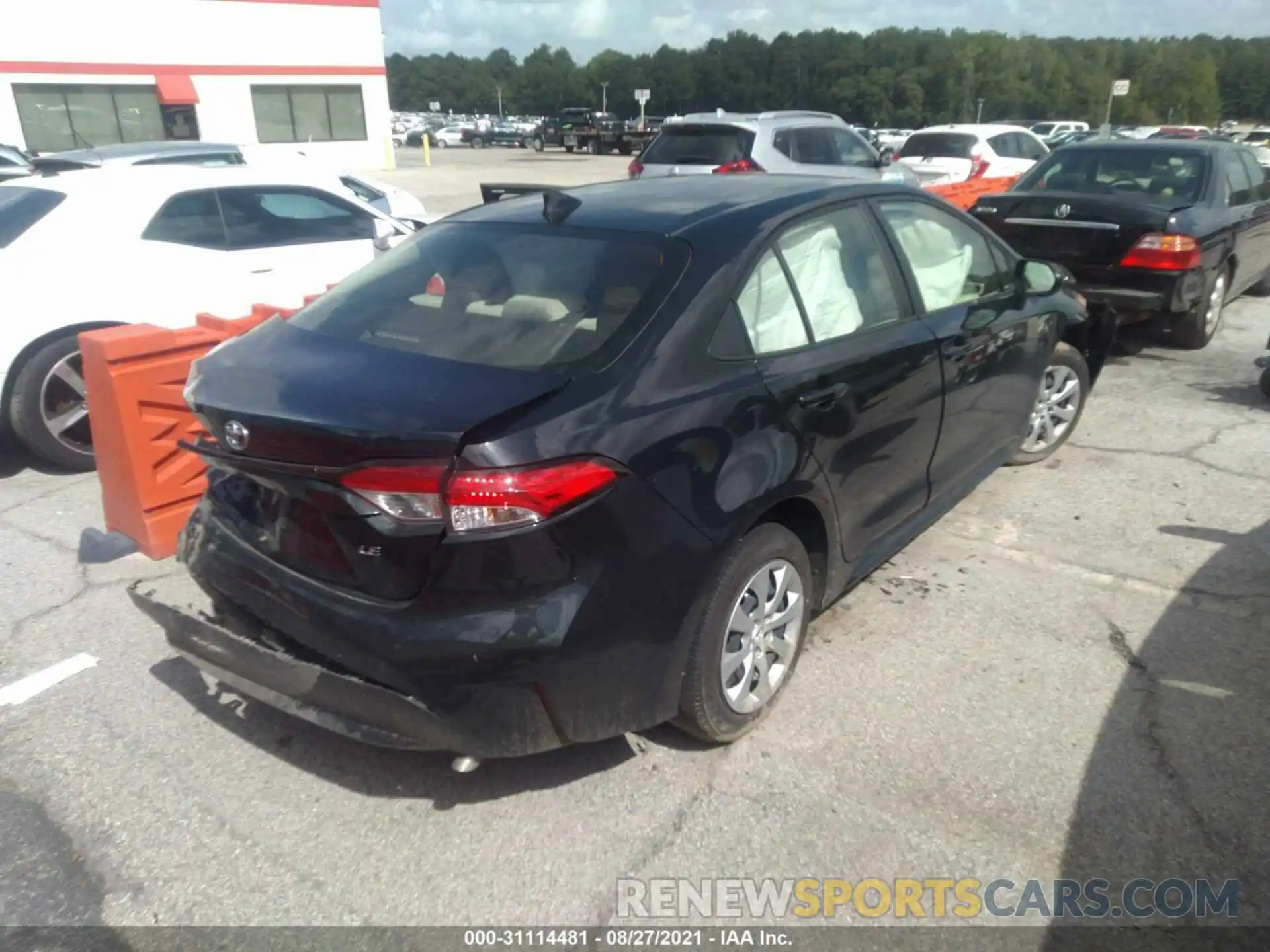 4 Photograph of a damaged car JTDEPRAE2LJ081761 TOYOTA COROLLA 2020