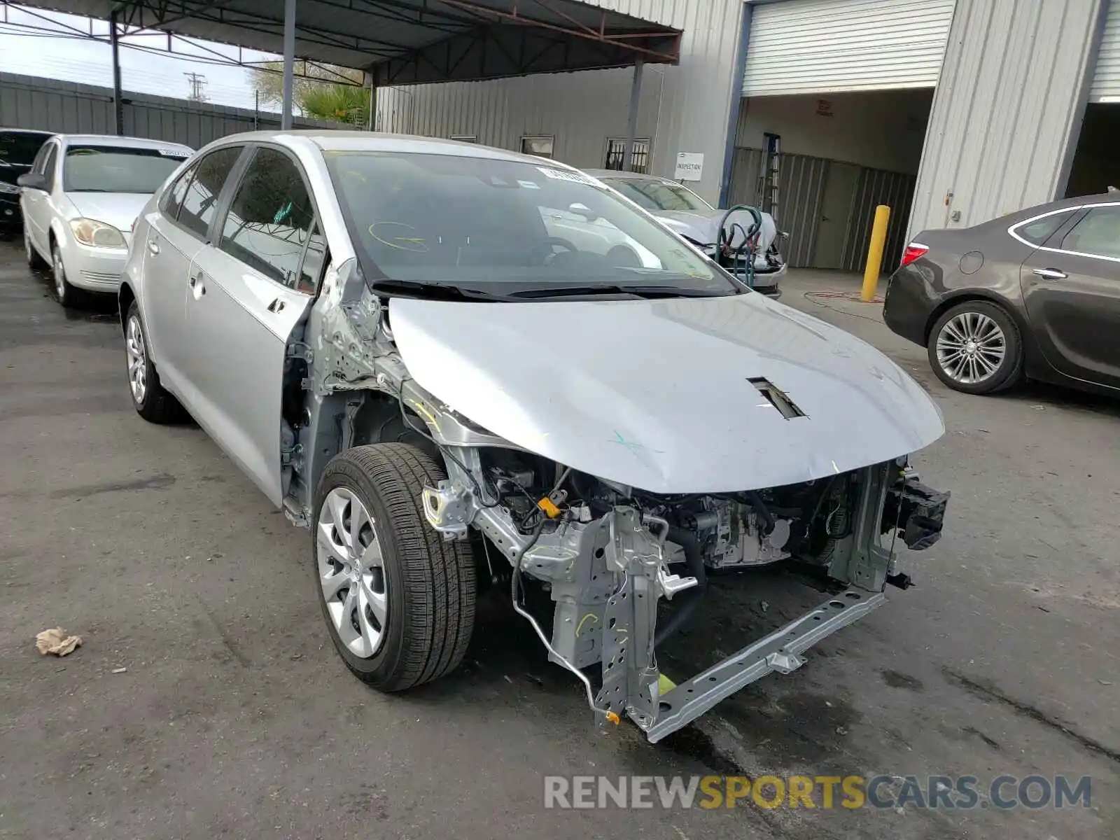 1 Photograph of a damaged car JTDEPRAE2LJ082893 TOYOTA COROLLA 2020