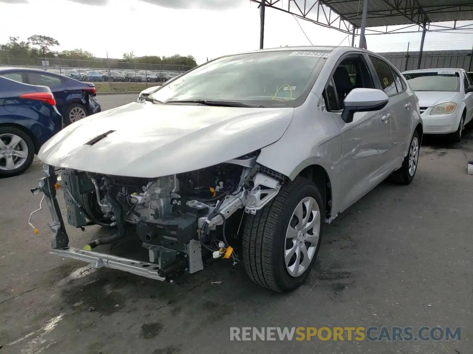 2 Photograph of a damaged car JTDEPRAE2LJ082893 TOYOTA COROLLA 2020