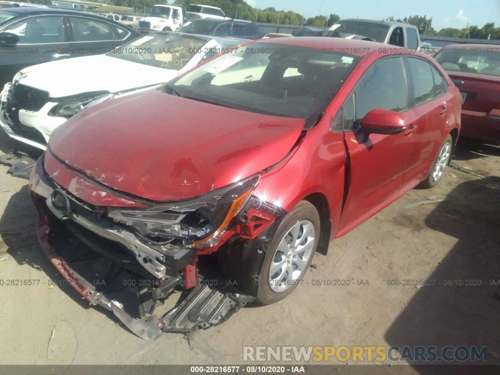 2 Photograph of a damaged car JTDEPRAE2LJ083090 TOYOTA COROLLA 2020