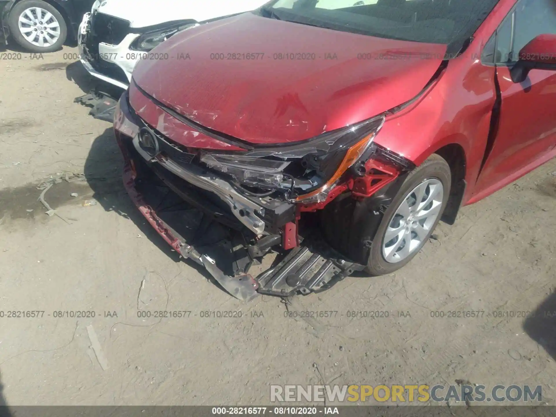 6 Photograph of a damaged car JTDEPRAE2LJ083090 TOYOTA COROLLA 2020