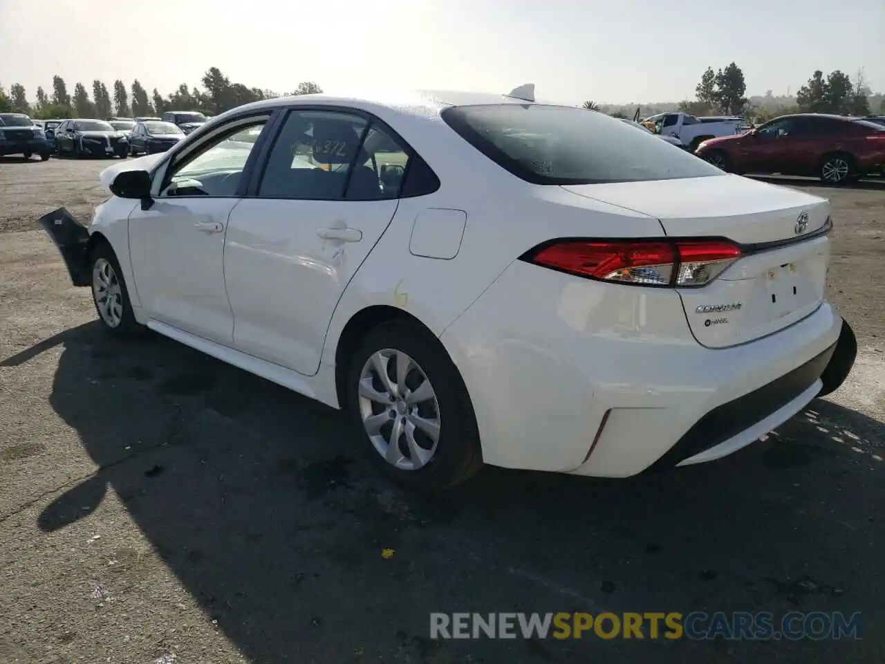 3 Photograph of a damaged car JTDEPRAE2LJ083400 TOYOTA COROLLA 2020