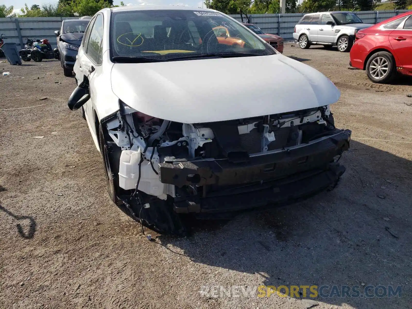 9 Photograph of a damaged car JTDEPRAE2LJ083493 TOYOTA COROLLA 2020