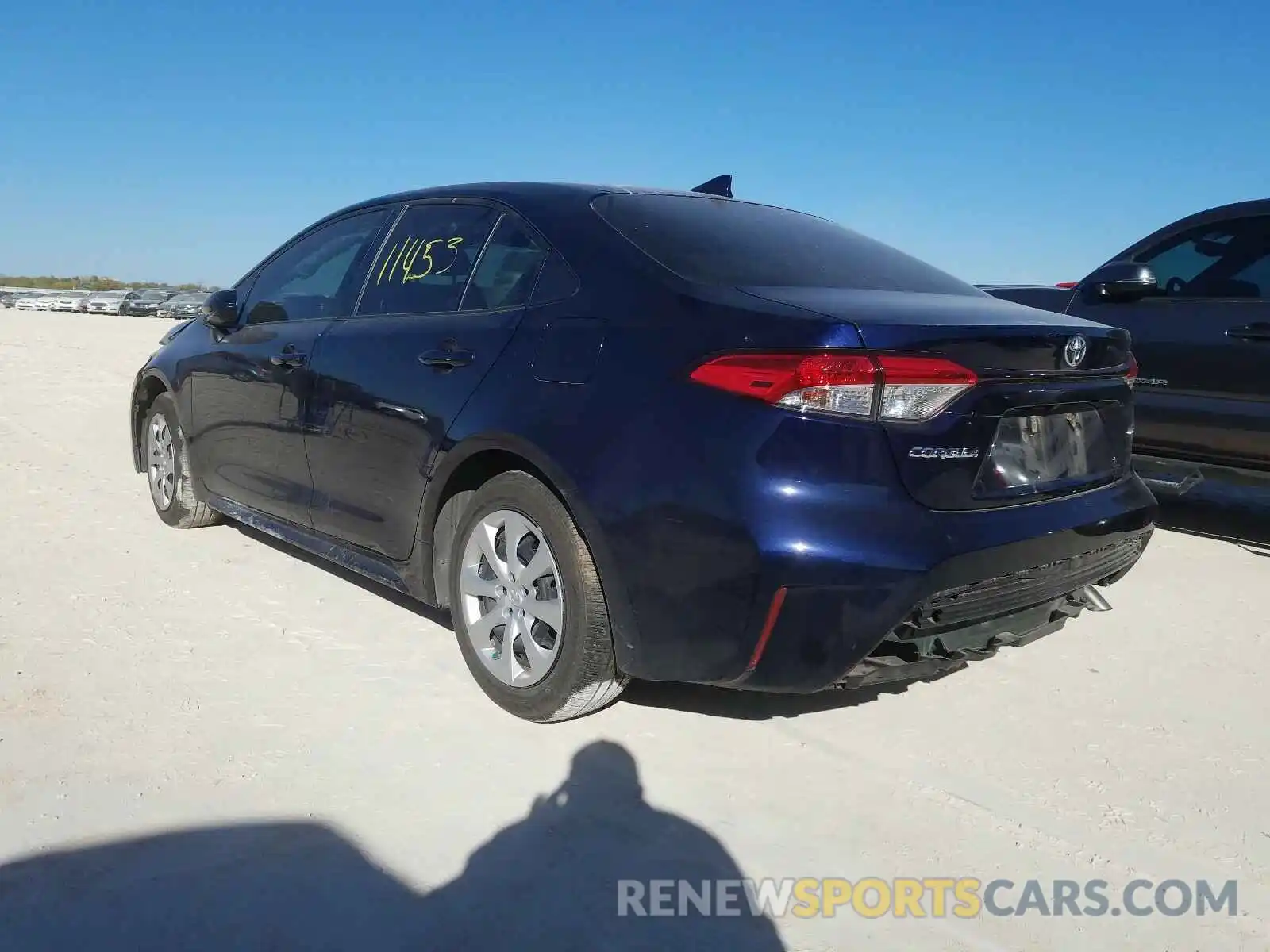 3 Photograph of a damaged car JTDEPRAE2LJ083686 TOYOTA COROLLA 2020