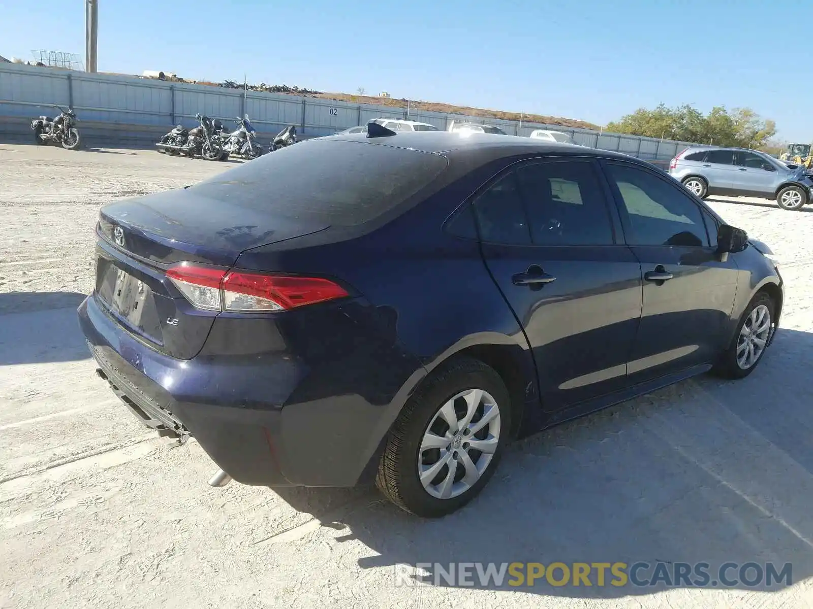 4 Photograph of a damaged car JTDEPRAE2LJ083686 TOYOTA COROLLA 2020