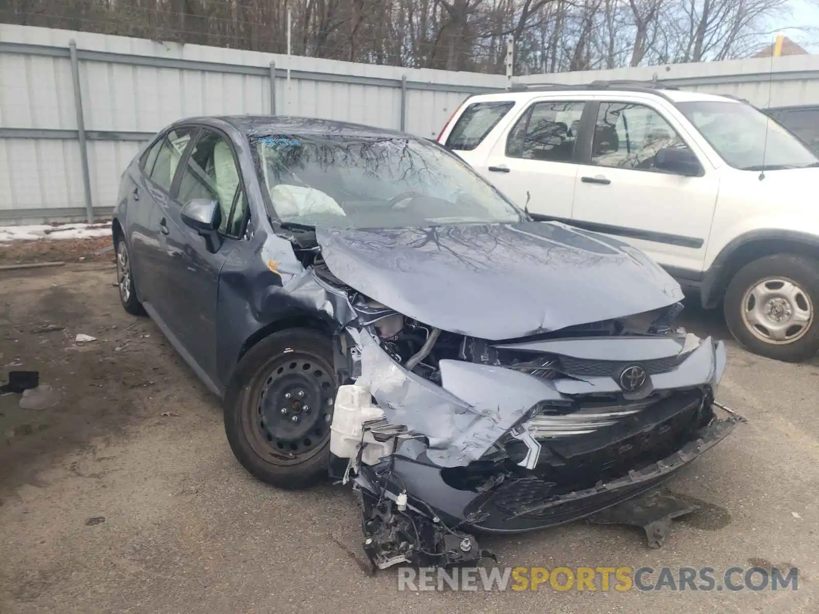 1 Photograph of a damaged car JTDEPRAE2LJ083901 TOYOTA COROLLA 2020