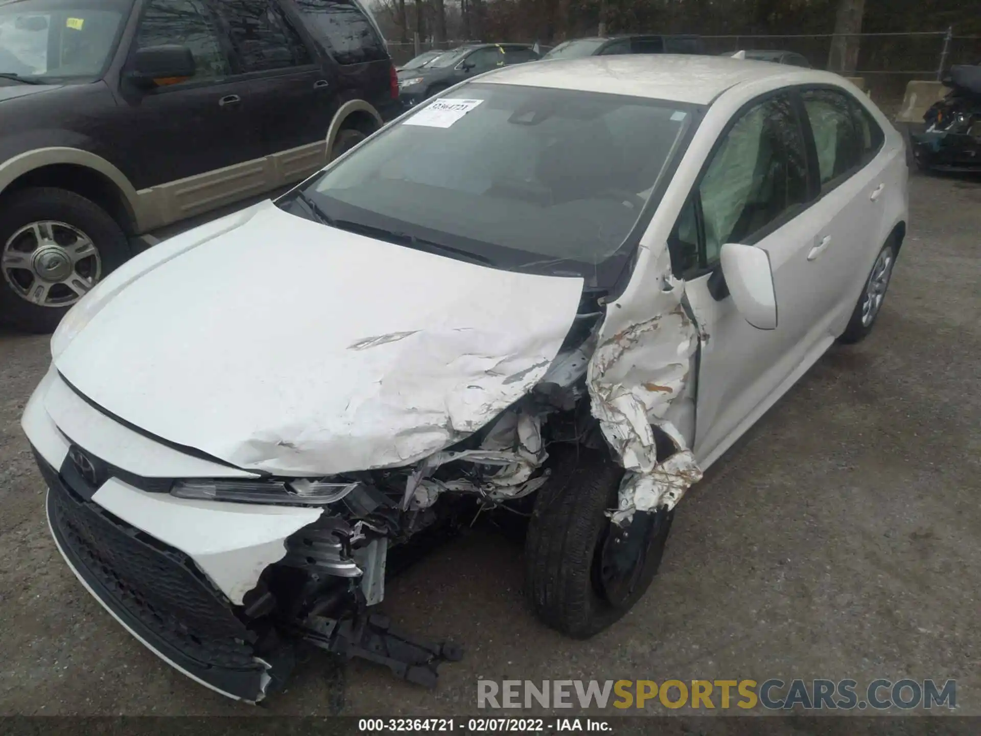 2 Photograph of a damaged car JTDEPRAE2LJ084854 TOYOTA COROLLA 2020