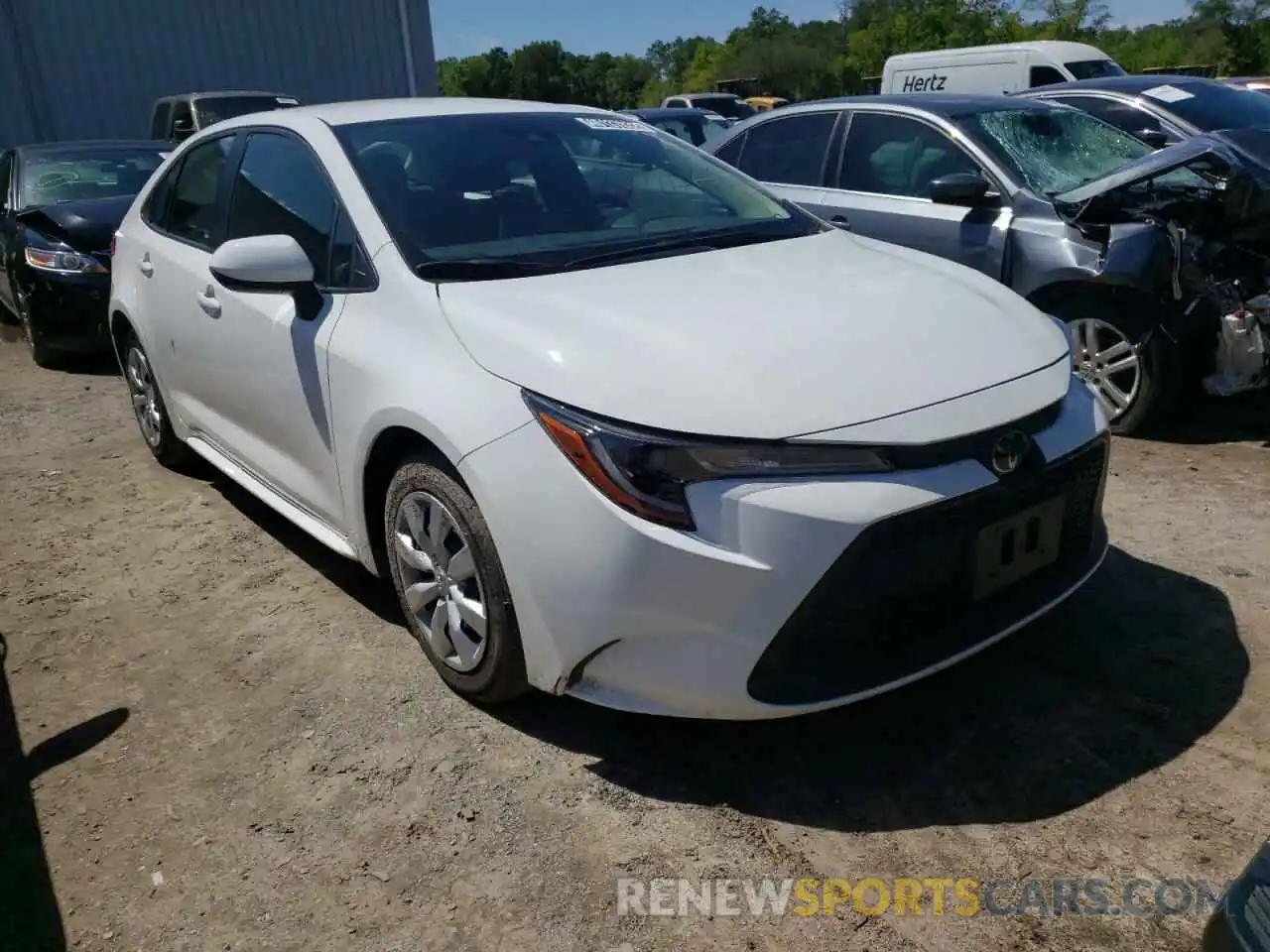 1 Photograph of a damaged car JTDEPRAE2LJ084918 TOYOTA COROLLA 2020