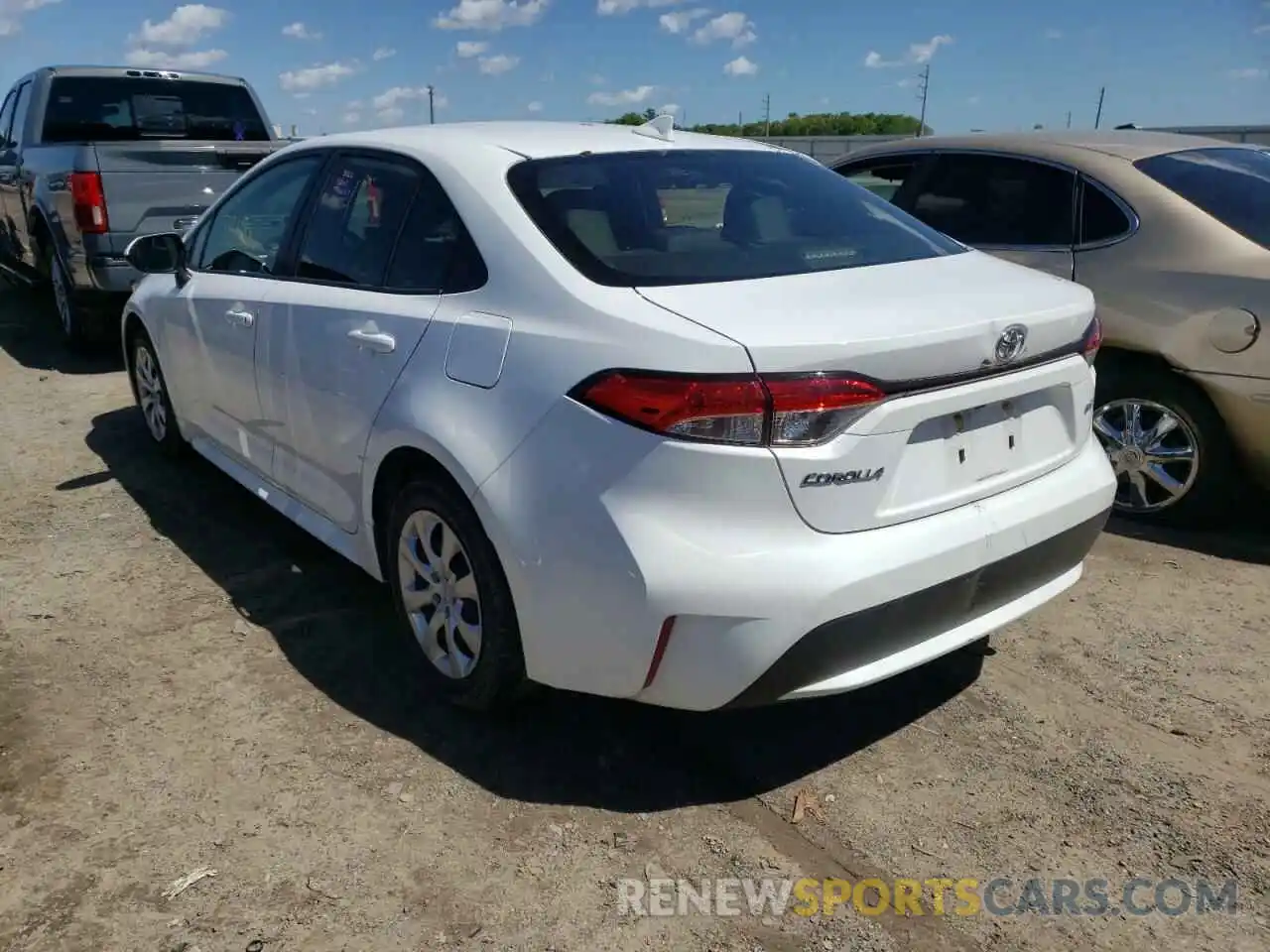 3 Photograph of a damaged car JTDEPRAE2LJ084918 TOYOTA COROLLA 2020