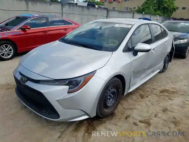 2 Photograph of a damaged car JTDEPRAE2LJ085048 TOYOTA COROLLA 2020