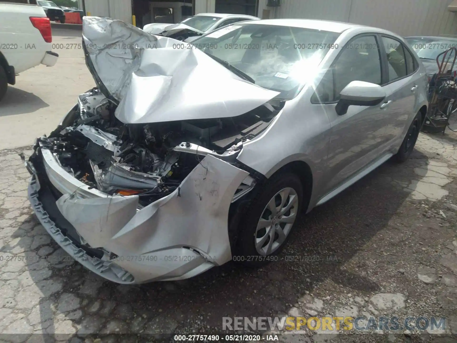 2 Photograph of a damaged car JTDEPRAE2LJ085325 TOYOTA COROLLA 2020