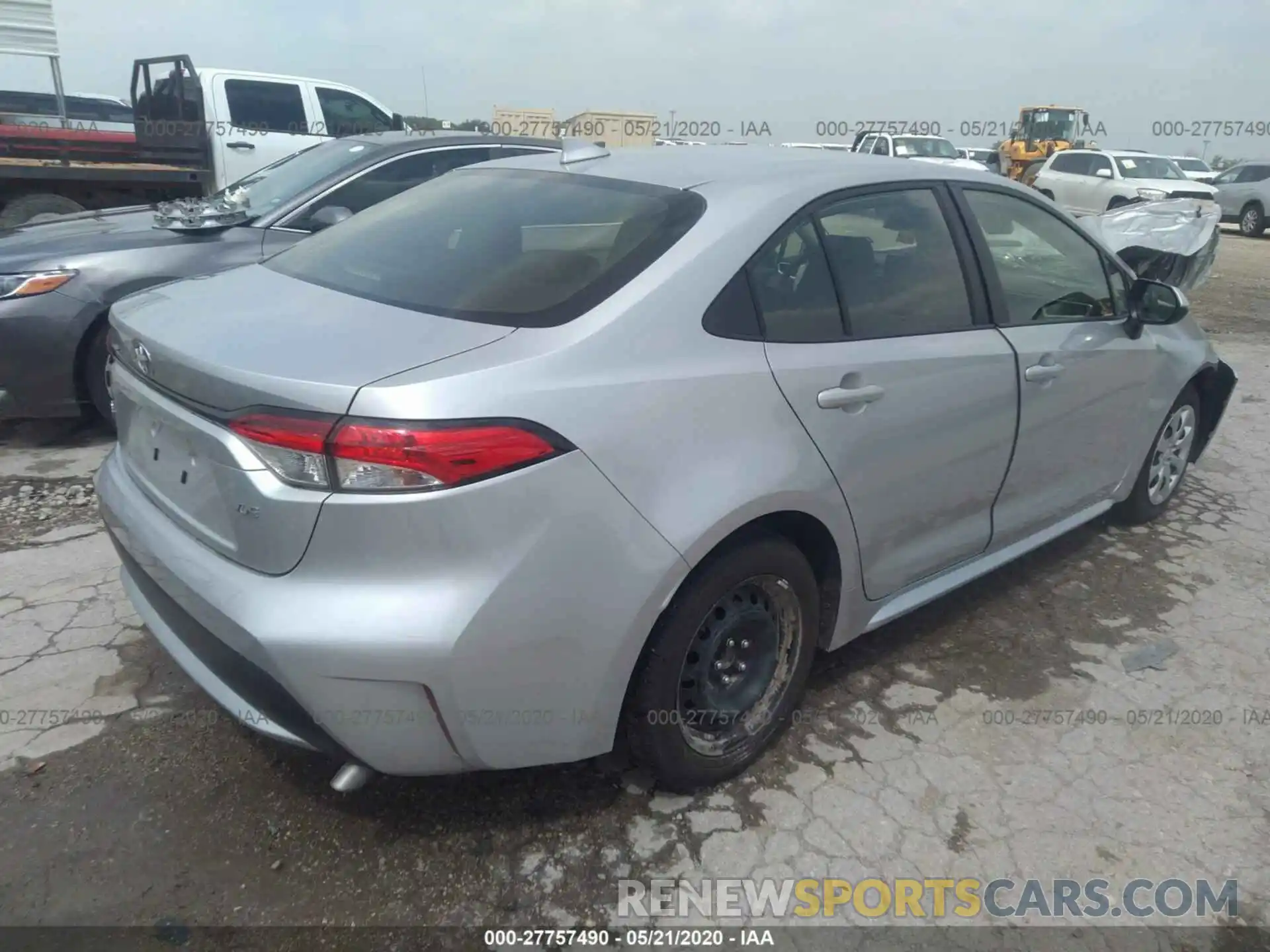 4 Photograph of a damaged car JTDEPRAE2LJ085325 TOYOTA COROLLA 2020