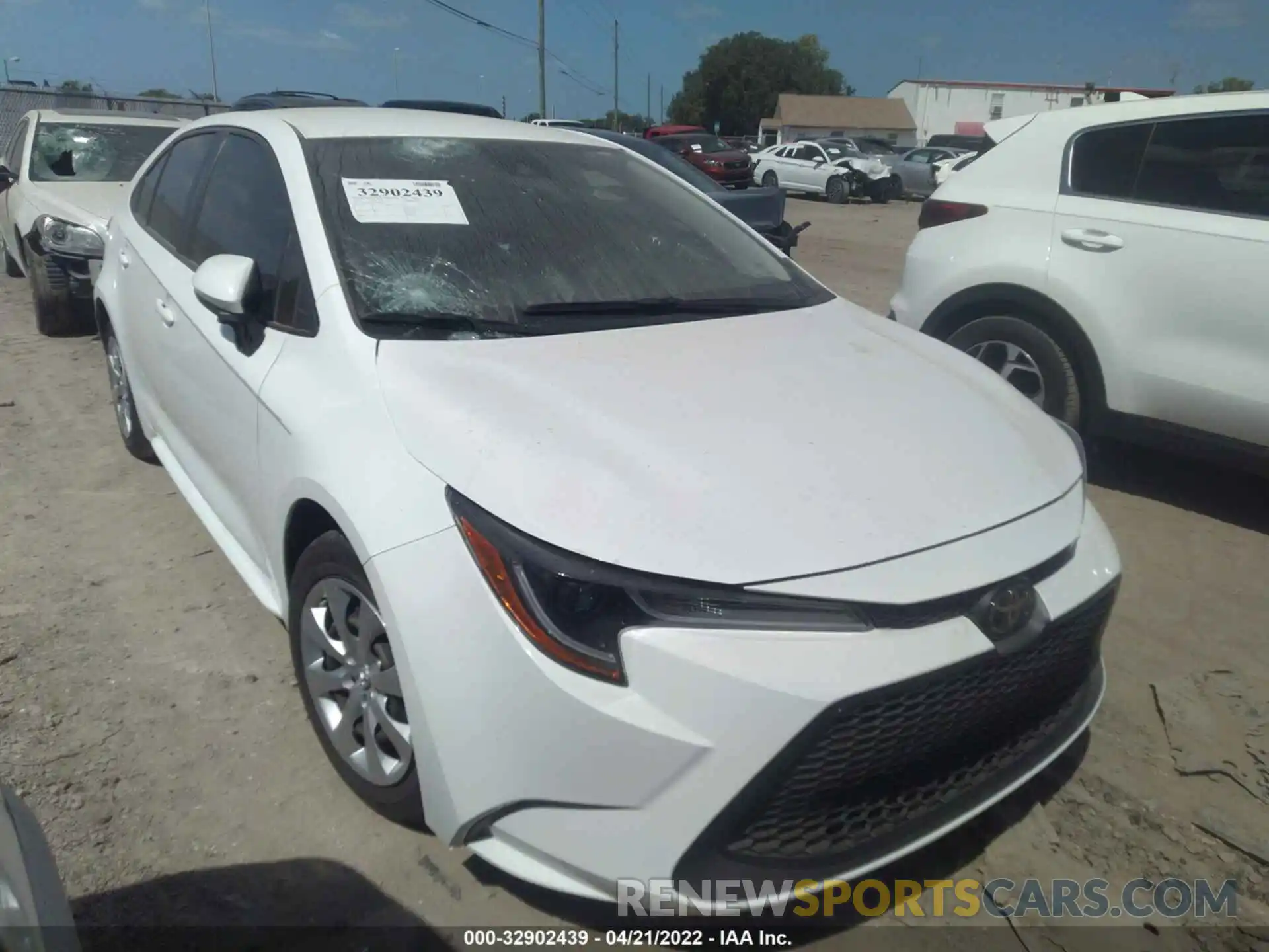 1 Photograph of a damaged car JTDEPRAE2LJ086555 TOYOTA COROLLA 2020