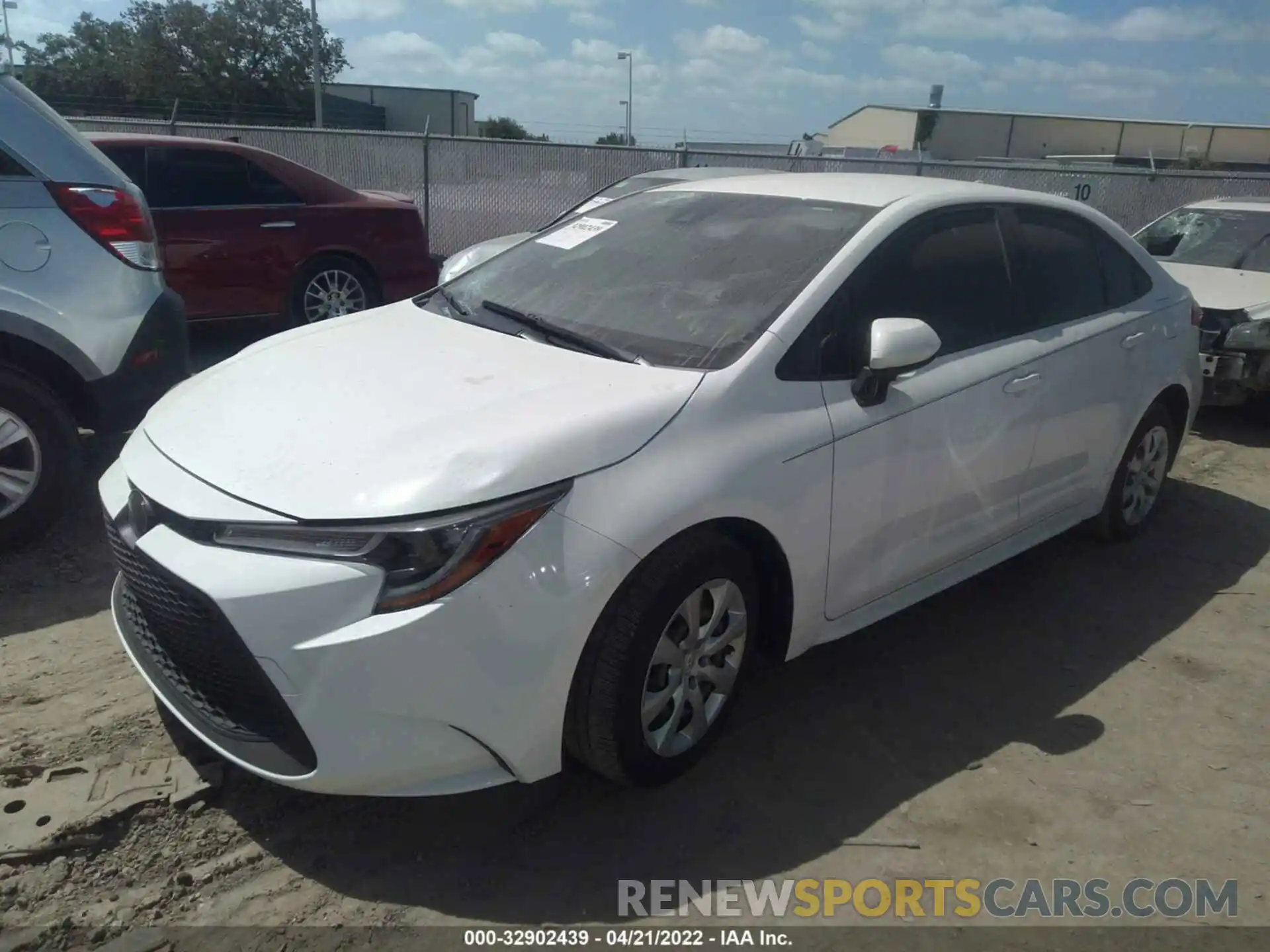 2 Photograph of a damaged car JTDEPRAE2LJ086555 TOYOTA COROLLA 2020