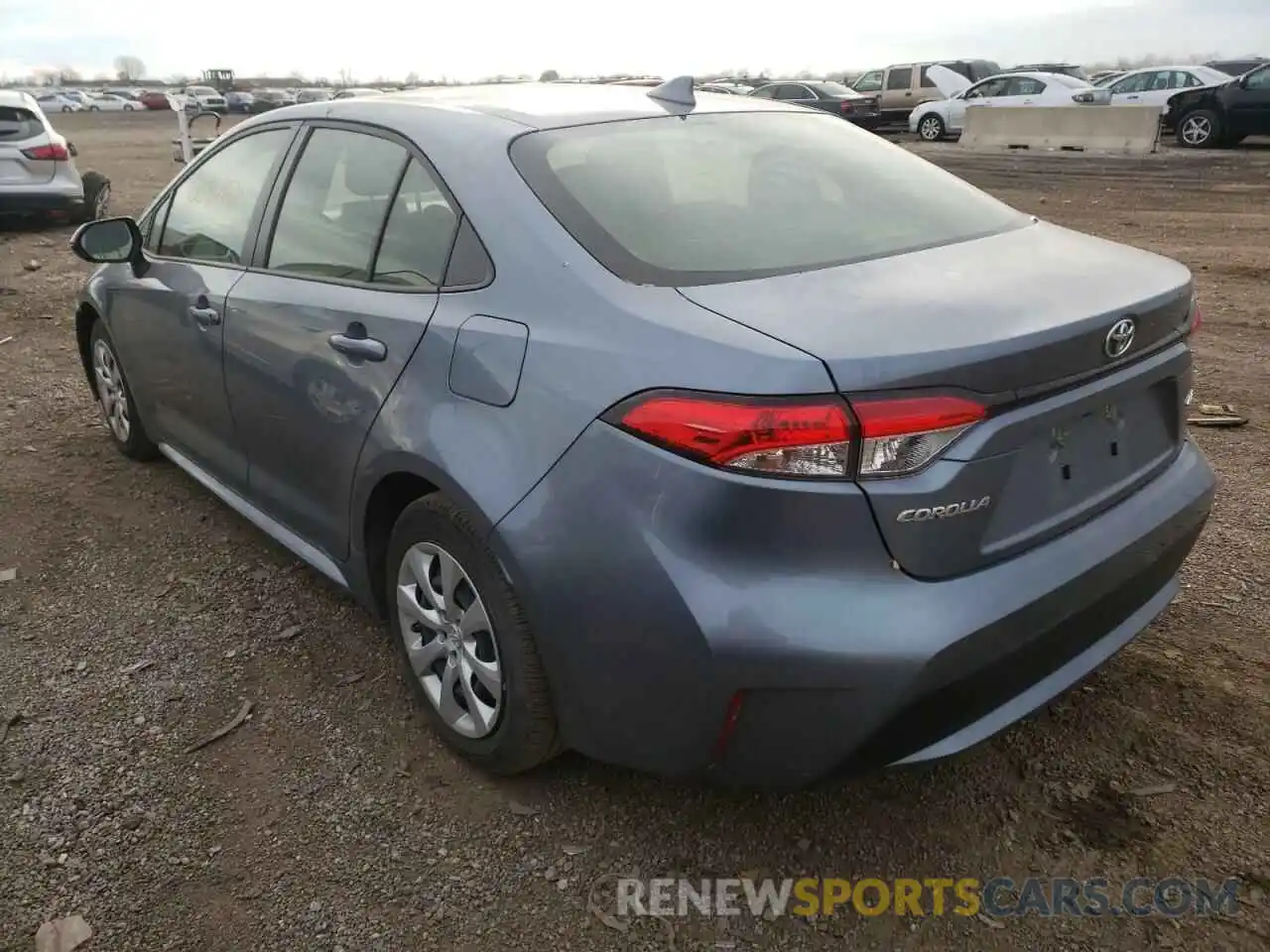 3 Photograph of a damaged car JTDEPRAE2LJ087608 TOYOTA COROLLA 2020