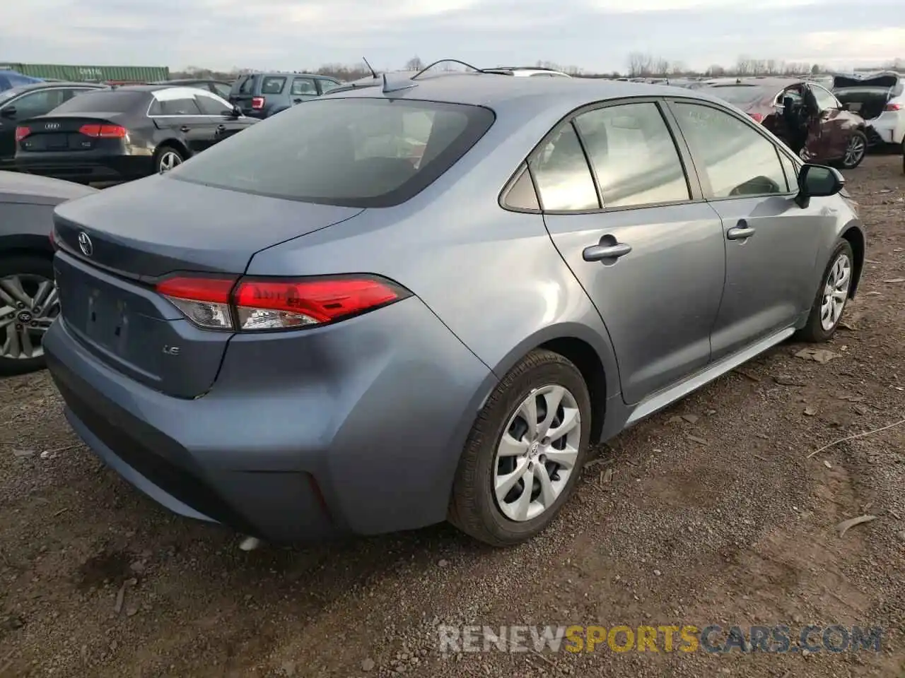 4 Photograph of a damaged car JTDEPRAE2LJ087608 TOYOTA COROLLA 2020