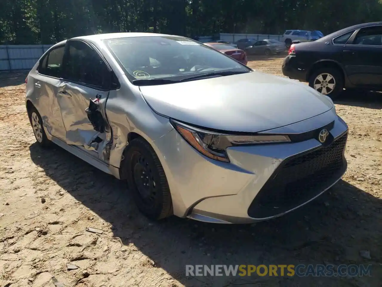 1 Photograph of a damaged car JTDEPRAE2LJ087799 TOYOTA COROLLA 2020