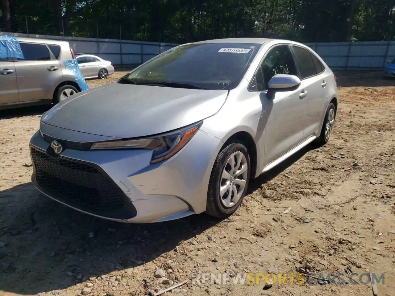 2 Photograph of a damaged car JTDEPRAE2LJ087799 TOYOTA COROLLA 2020