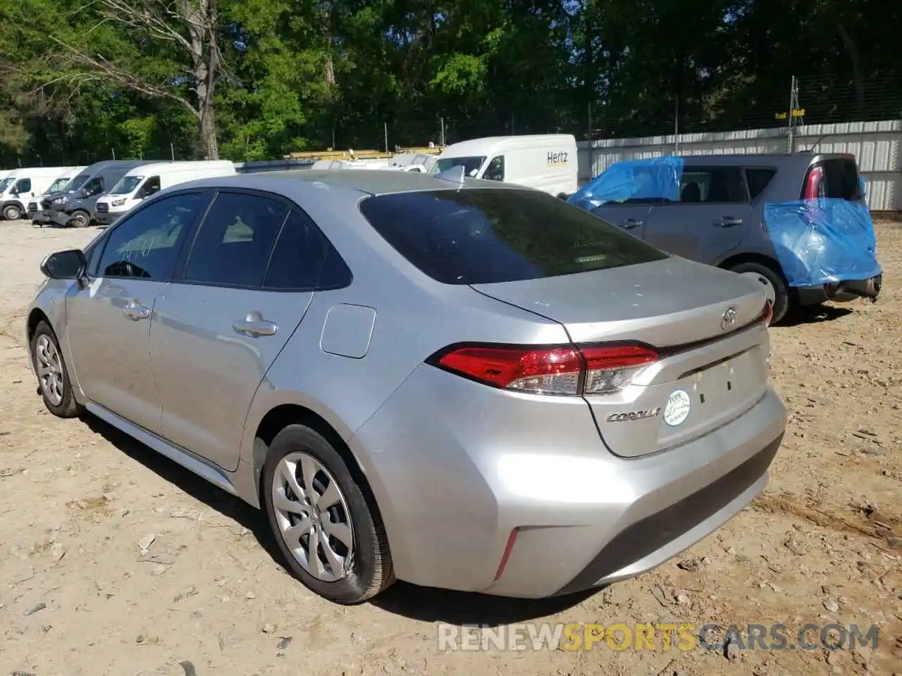 3 Photograph of a damaged car JTDEPRAE2LJ087799 TOYOTA COROLLA 2020