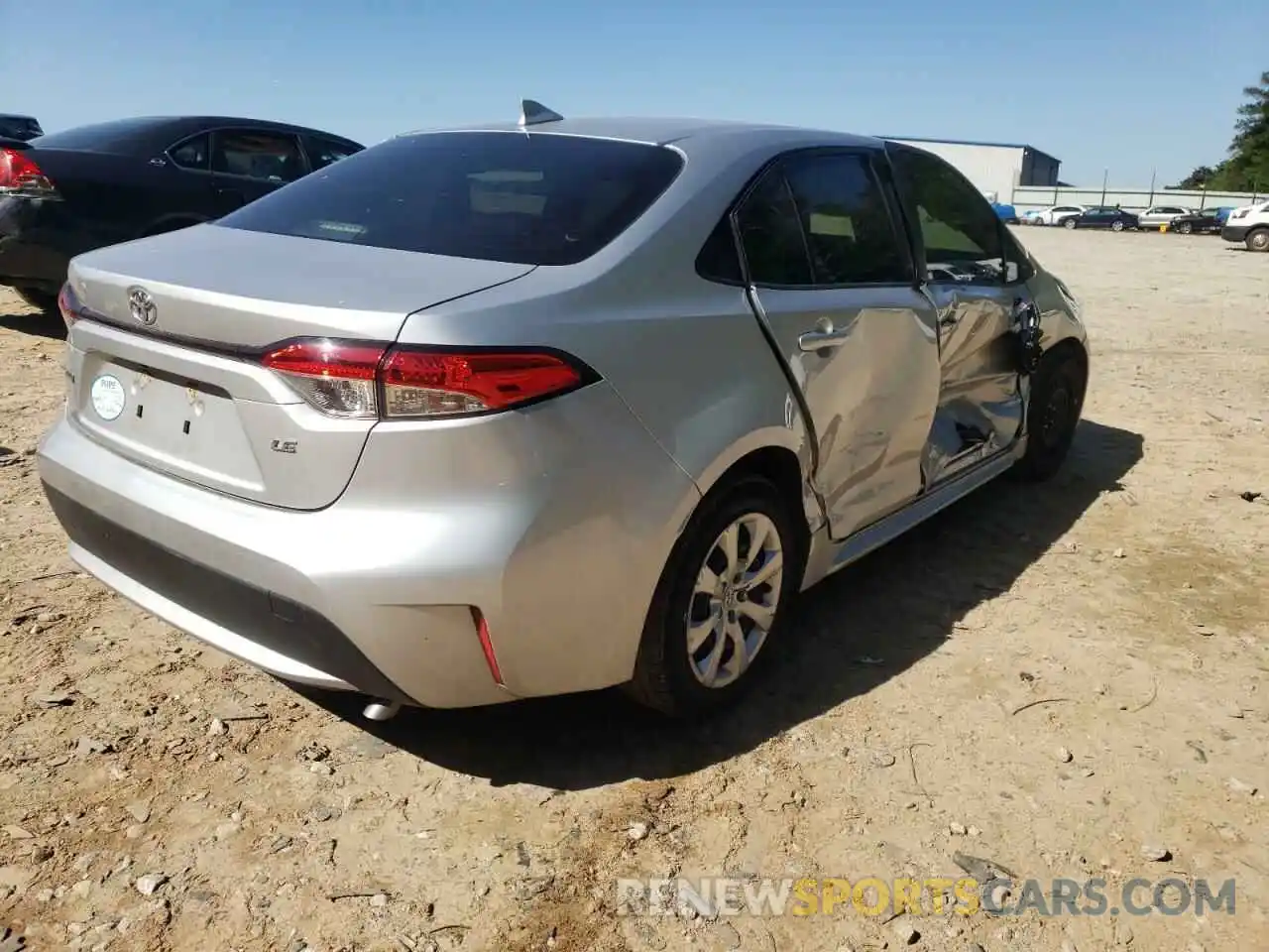 4 Photograph of a damaged car JTDEPRAE2LJ087799 TOYOTA COROLLA 2020