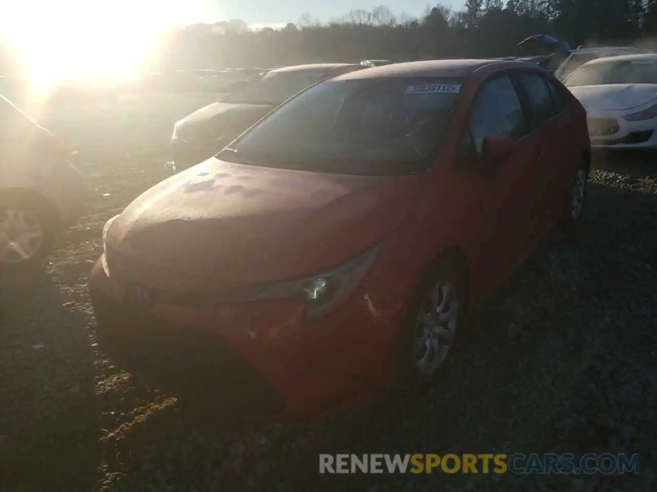 2 Photograph of a damaged car JTDEPRAE2LJ087883 TOYOTA COROLLA 2020