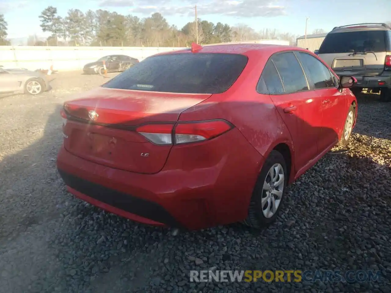 4 Photograph of a damaged car JTDEPRAE2LJ087883 TOYOTA COROLLA 2020