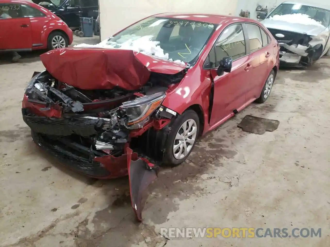 2 Photograph of a damaged car JTDEPRAE2LJ087978 TOYOTA COROLLA 2020