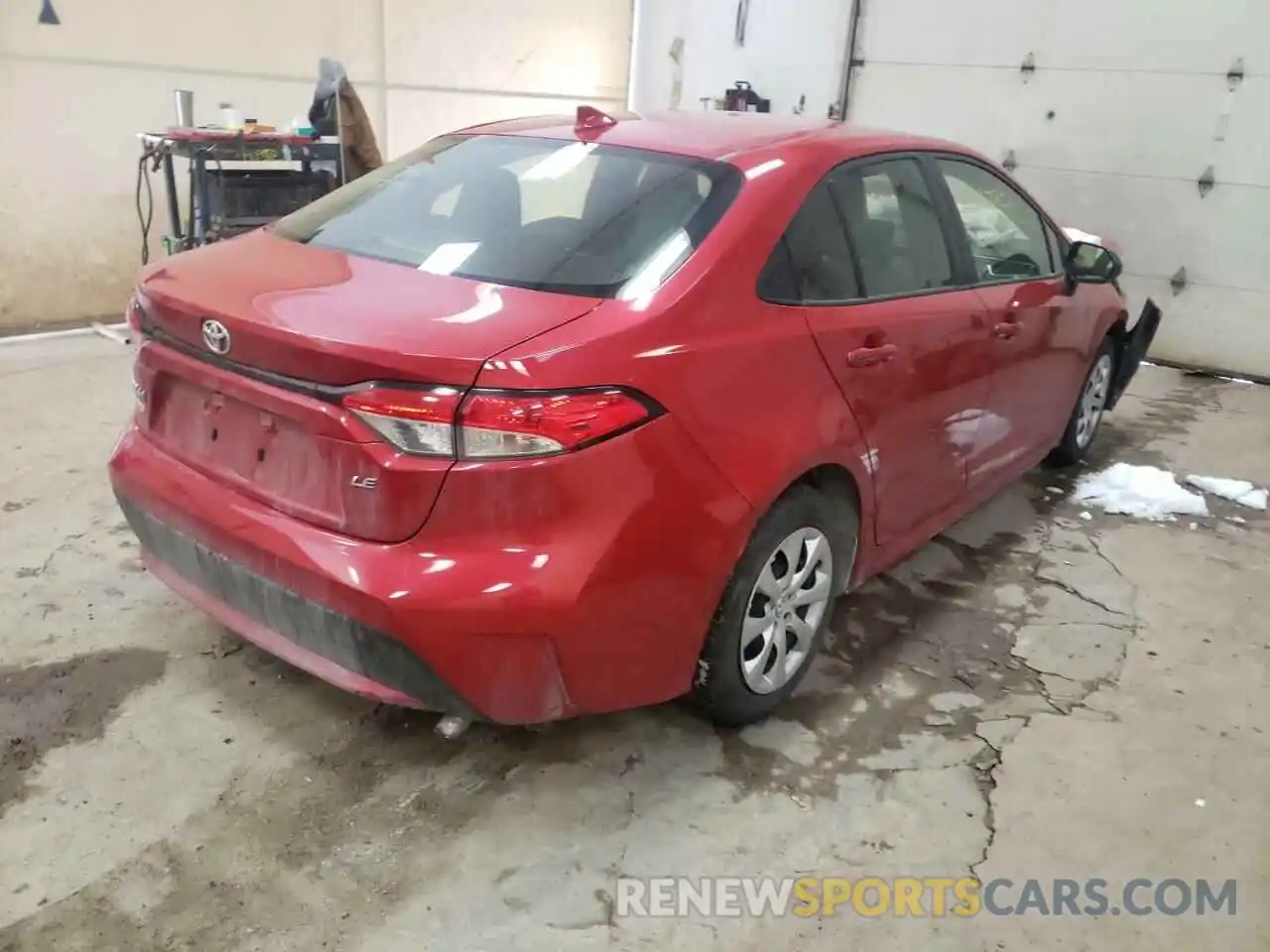 4 Photograph of a damaged car JTDEPRAE2LJ087978 TOYOTA COROLLA 2020