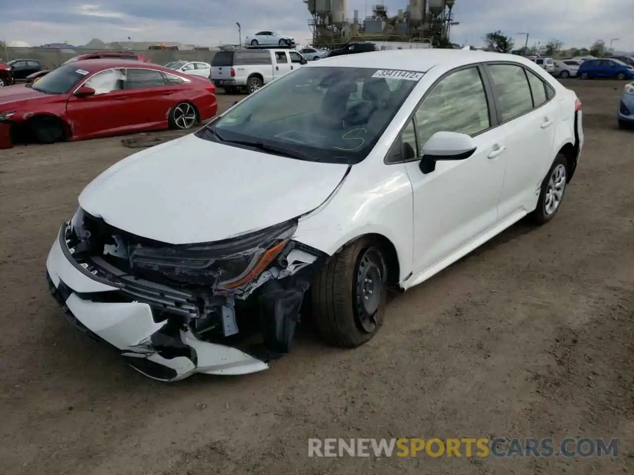 2 Photograph of a damaged car JTDEPRAE2LJ088161 TOYOTA COROLLA 2020