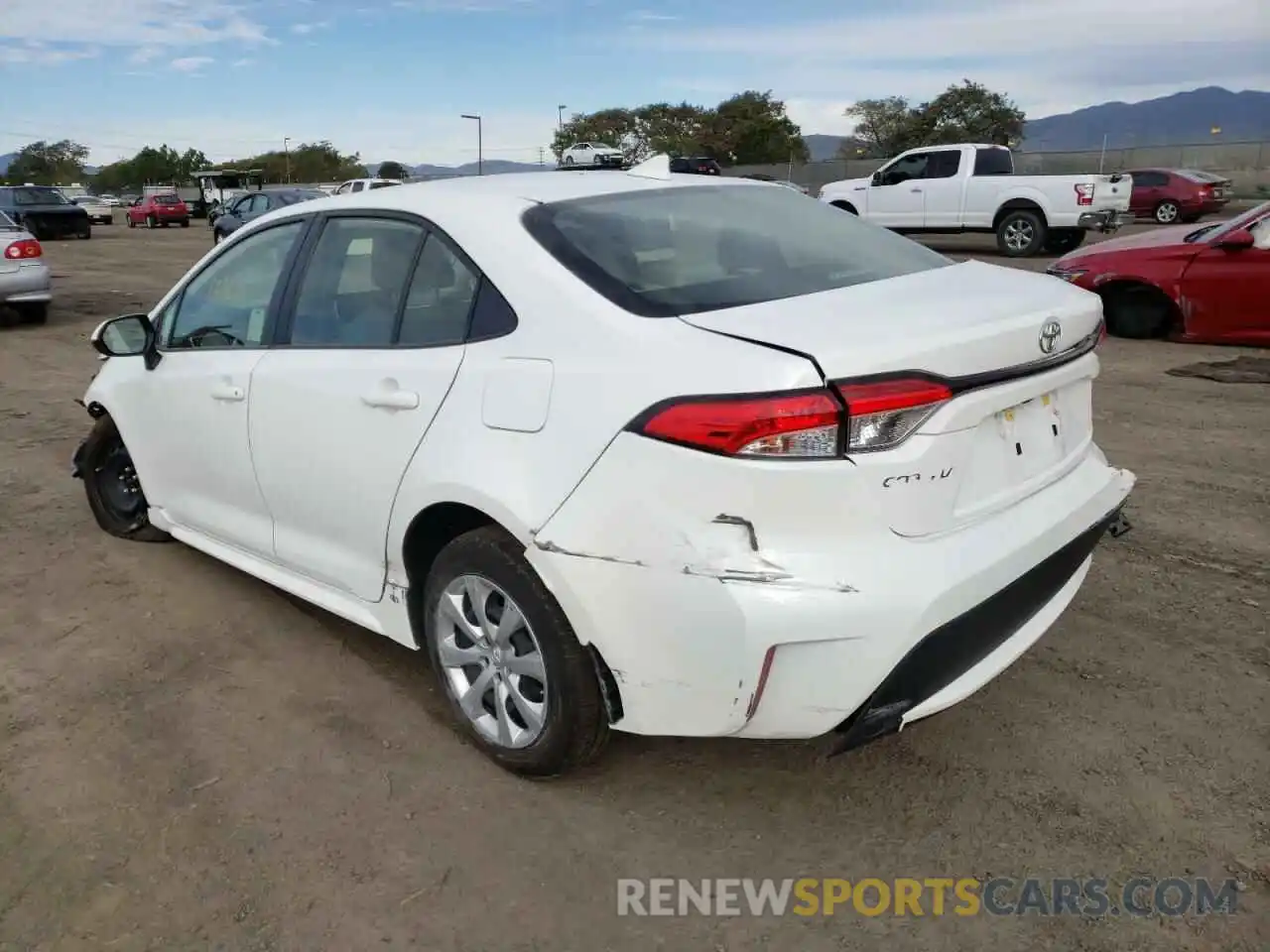 3 Photograph of a damaged car JTDEPRAE2LJ088161 TOYOTA COROLLA 2020