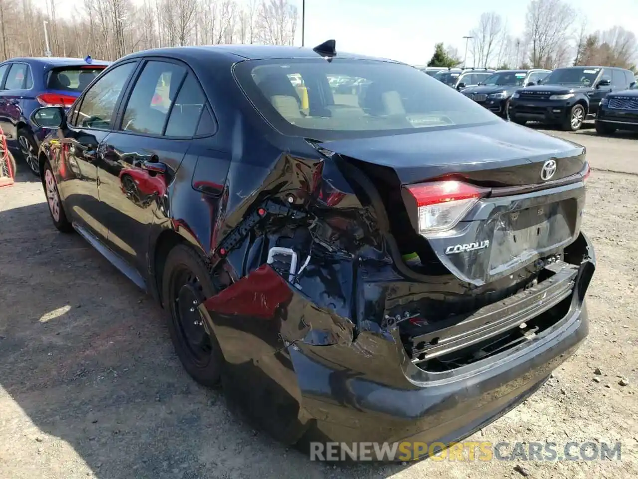 3 Photograph of a damaged car JTDEPRAE2LJ088662 TOYOTA COROLLA 2020