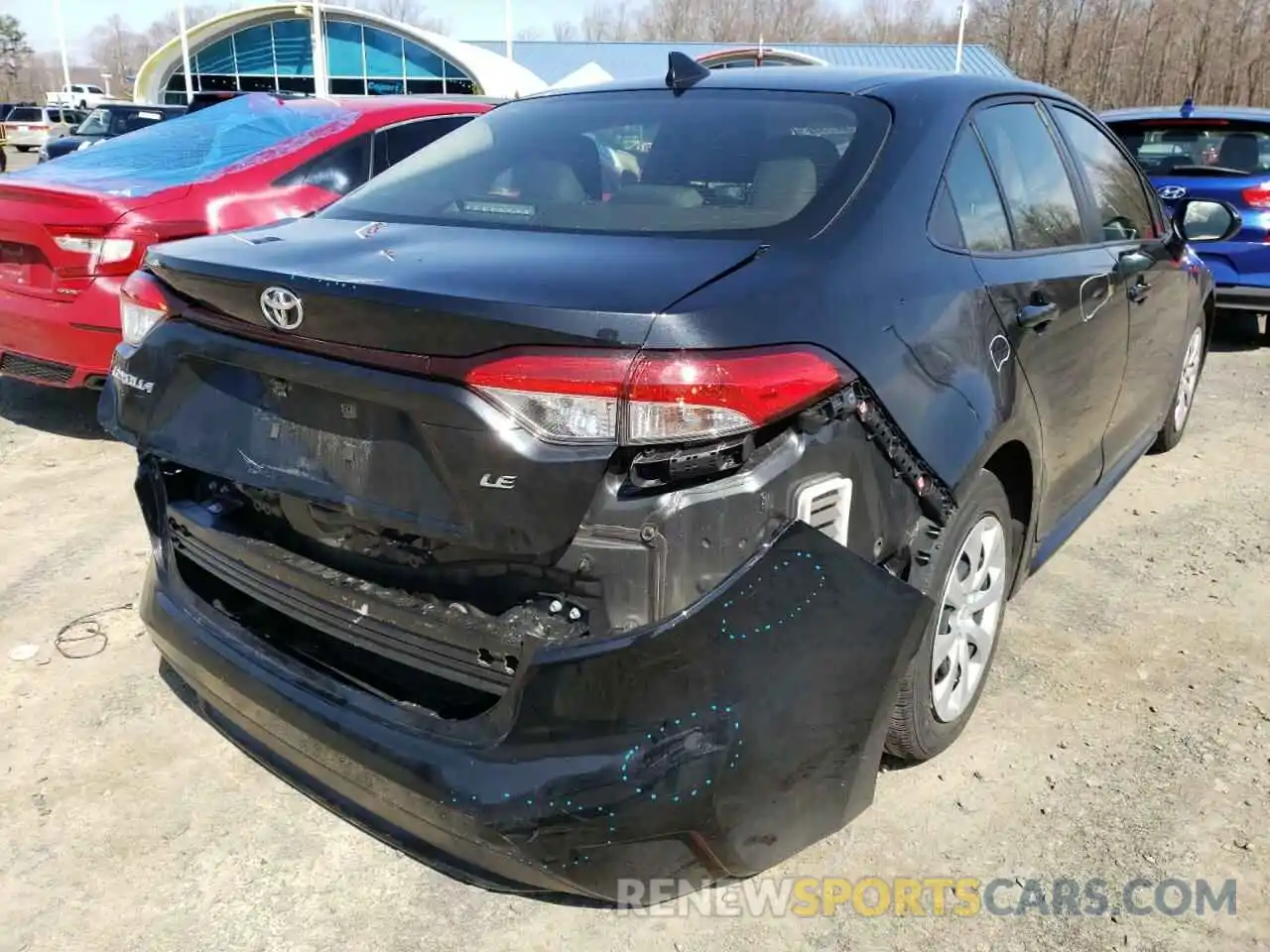 4 Photograph of a damaged car JTDEPRAE2LJ088662 TOYOTA COROLLA 2020