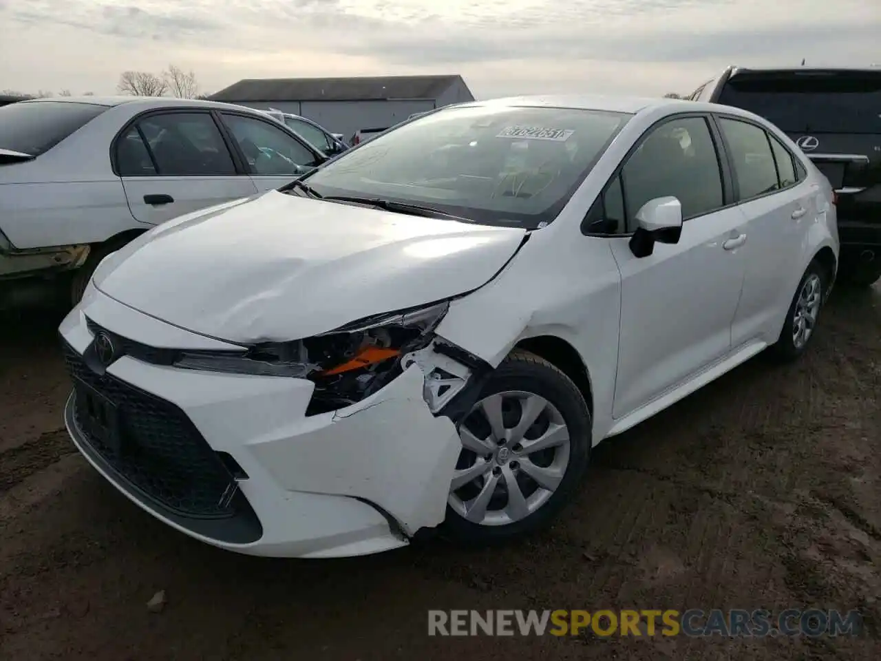 2 Photograph of a damaged car JTDEPRAE2LJ088693 TOYOTA COROLLA 2020