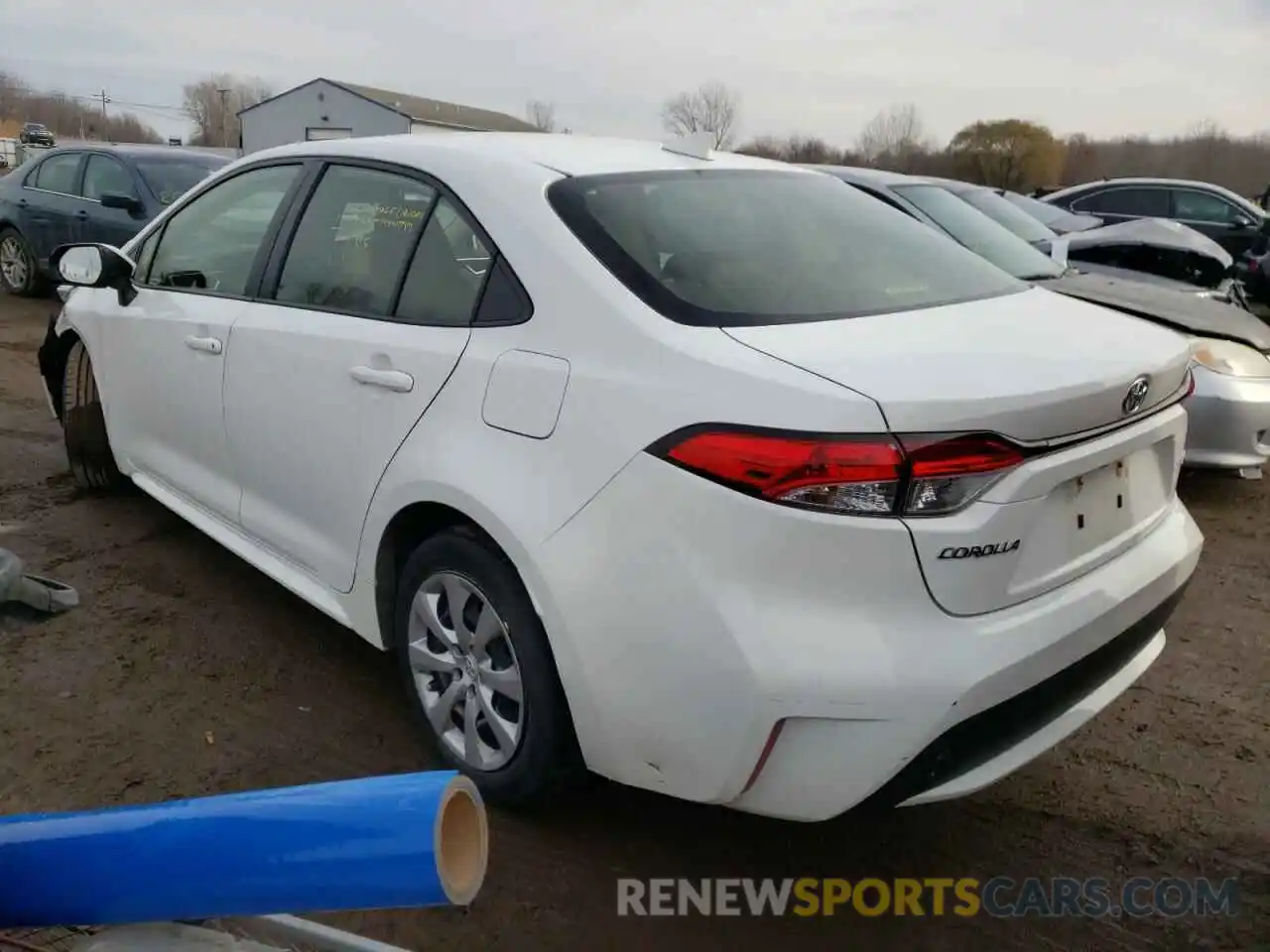 3 Photograph of a damaged car JTDEPRAE2LJ088693 TOYOTA COROLLA 2020