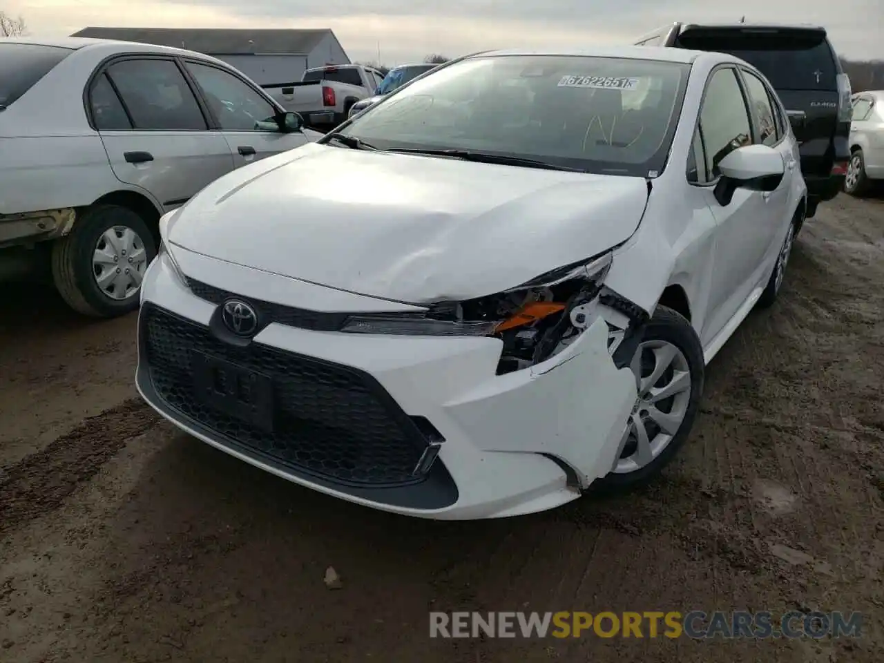 9 Photograph of a damaged car JTDEPRAE2LJ088693 TOYOTA COROLLA 2020