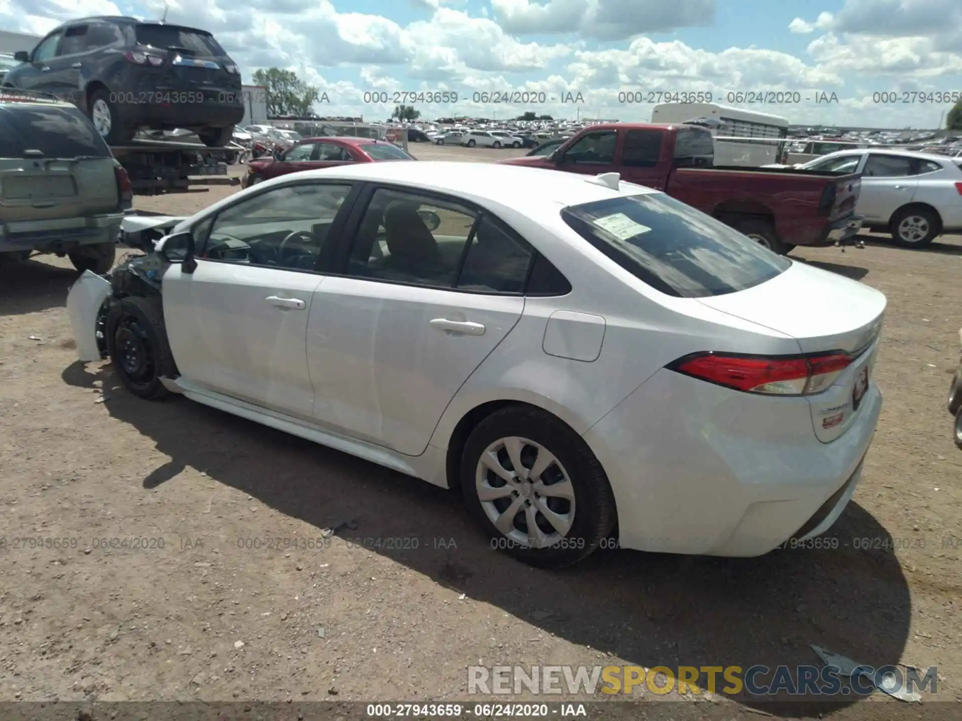 3 Photograph of a damaged car JTDEPRAE2LJ088922 TOYOTA COROLLA 2020