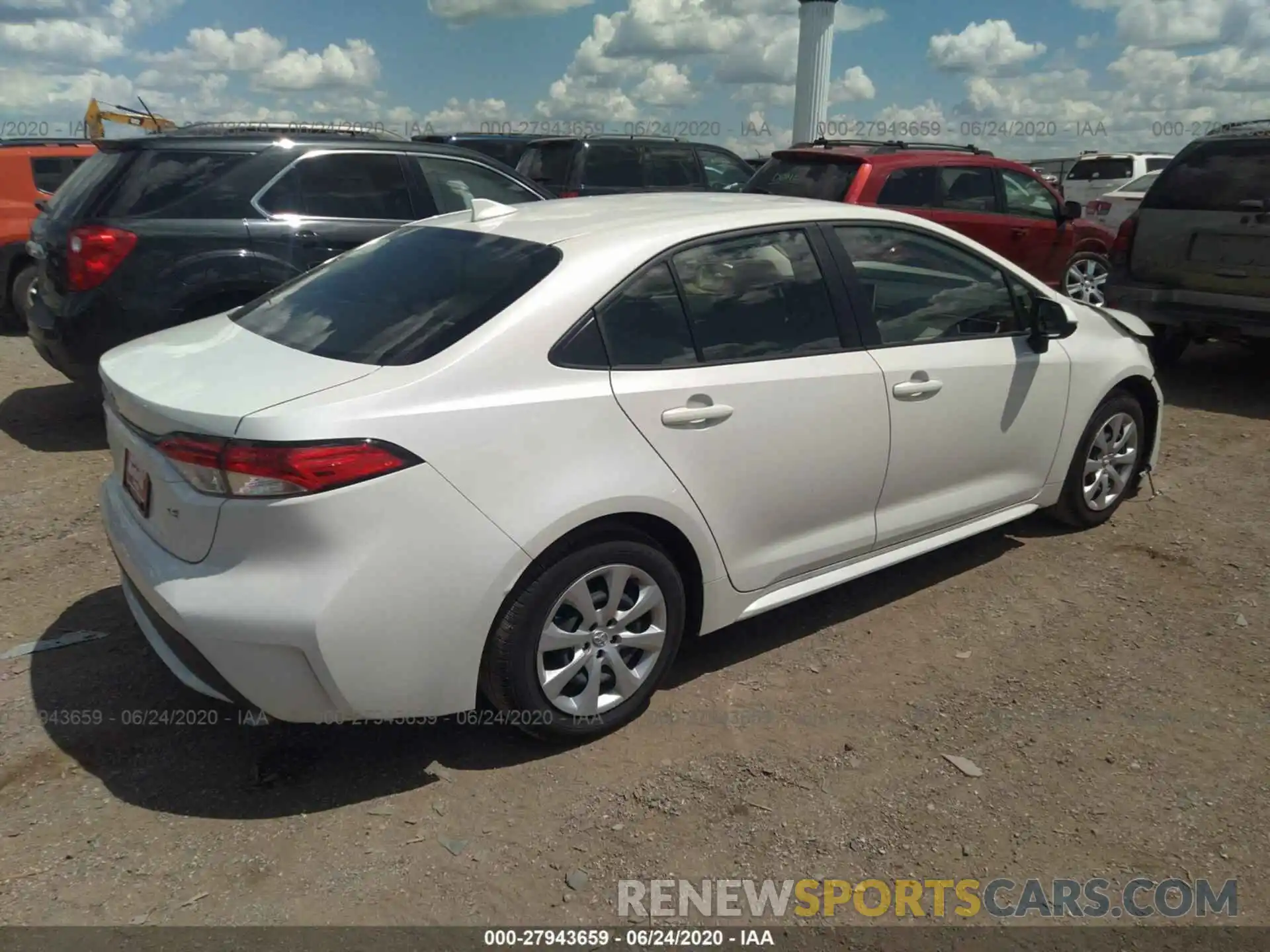 4 Photograph of a damaged car JTDEPRAE2LJ088922 TOYOTA COROLLA 2020