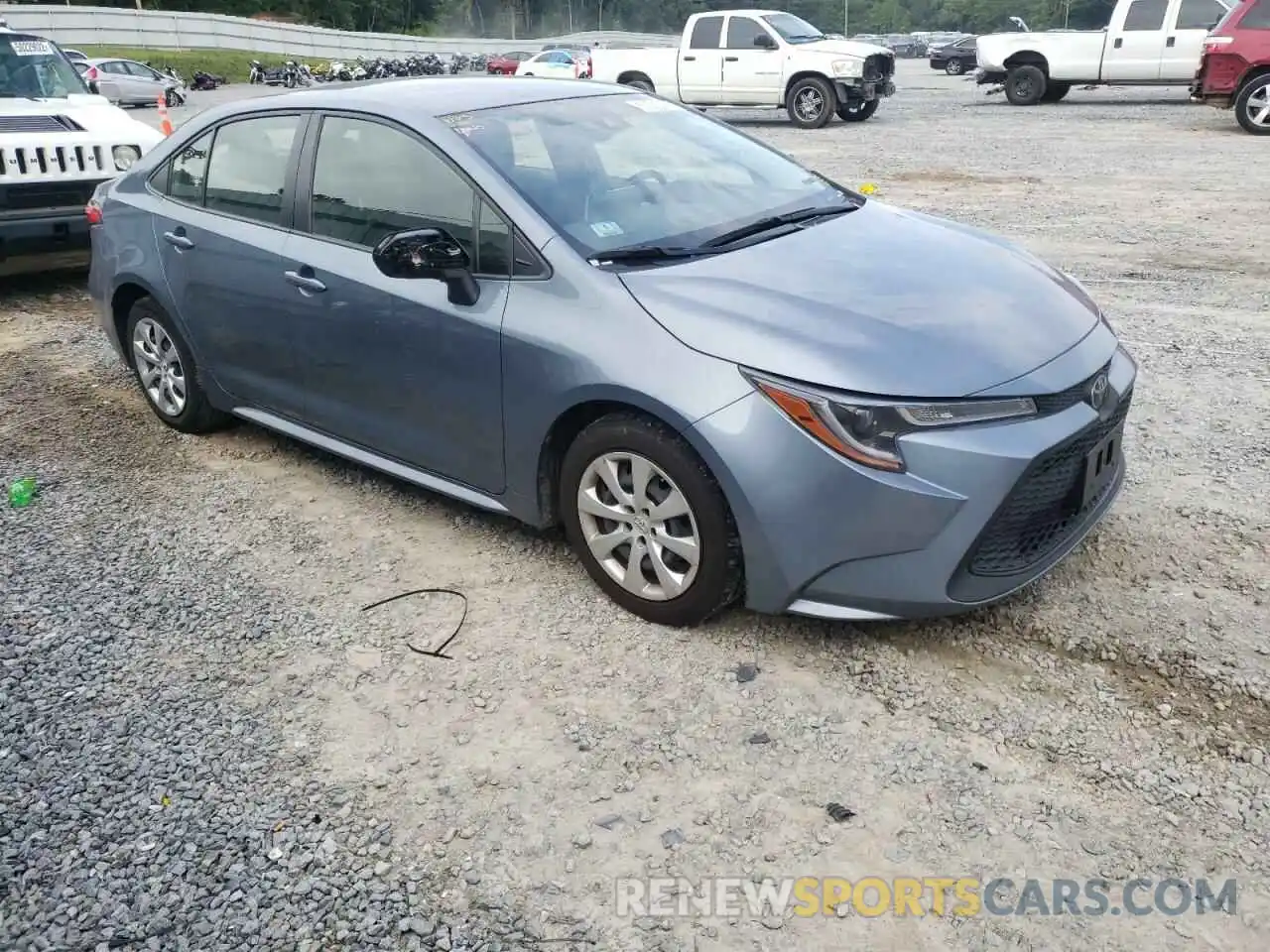 1 Photograph of a damaged car JTDEPRAE2LJ089018 TOYOTA COROLLA 2020