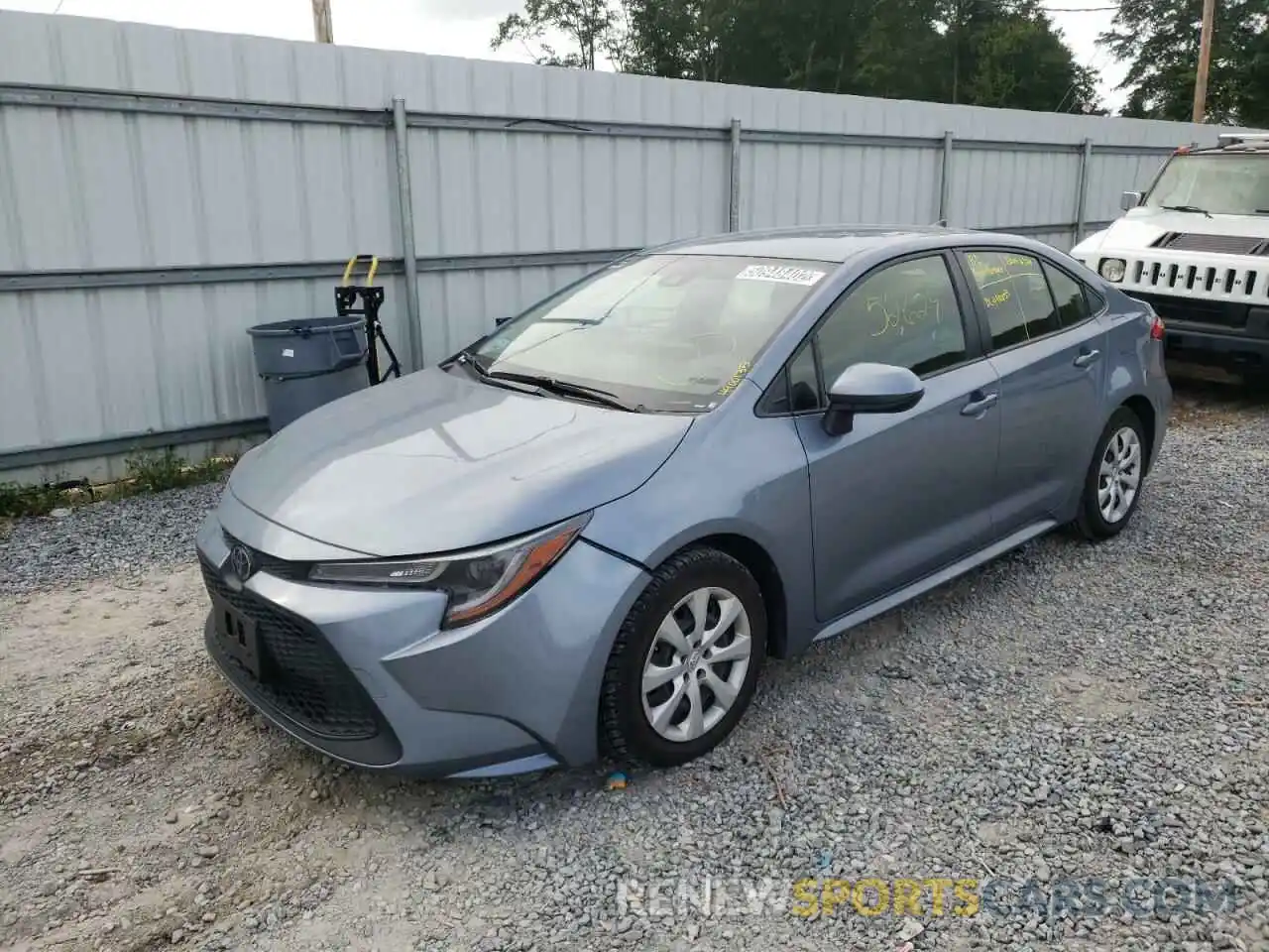 2 Photograph of a damaged car JTDEPRAE2LJ089018 TOYOTA COROLLA 2020