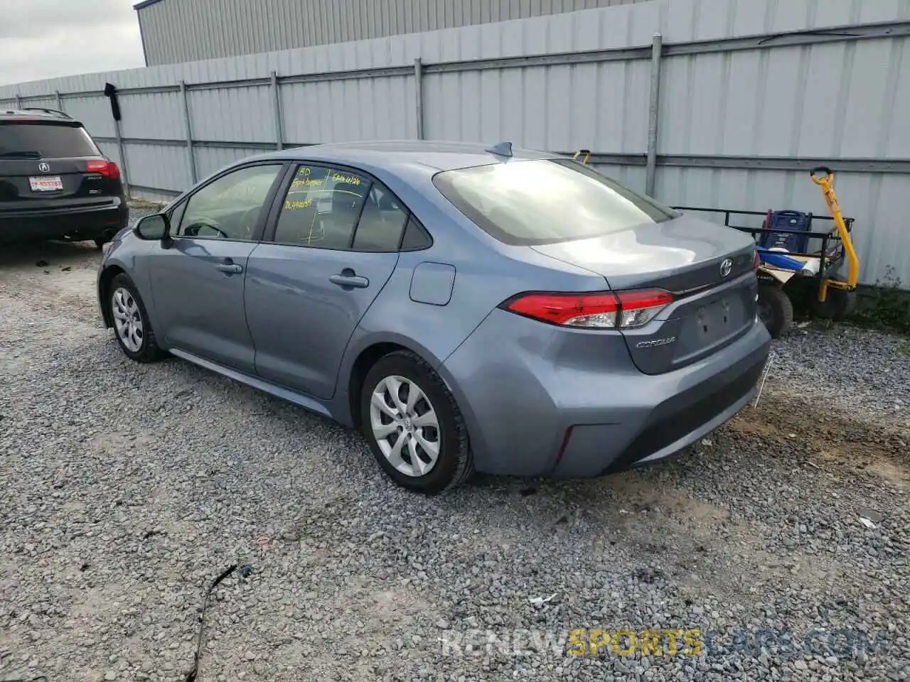 3 Photograph of a damaged car JTDEPRAE2LJ089018 TOYOTA COROLLA 2020