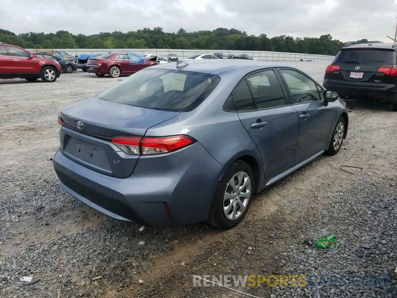 4 Photograph of a damaged car JTDEPRAE2LJ089018 TOYOTA COROLLA 2020